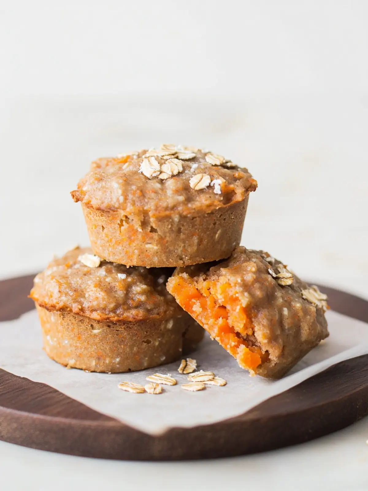 Healthy Carrot Oatmeal Muffins