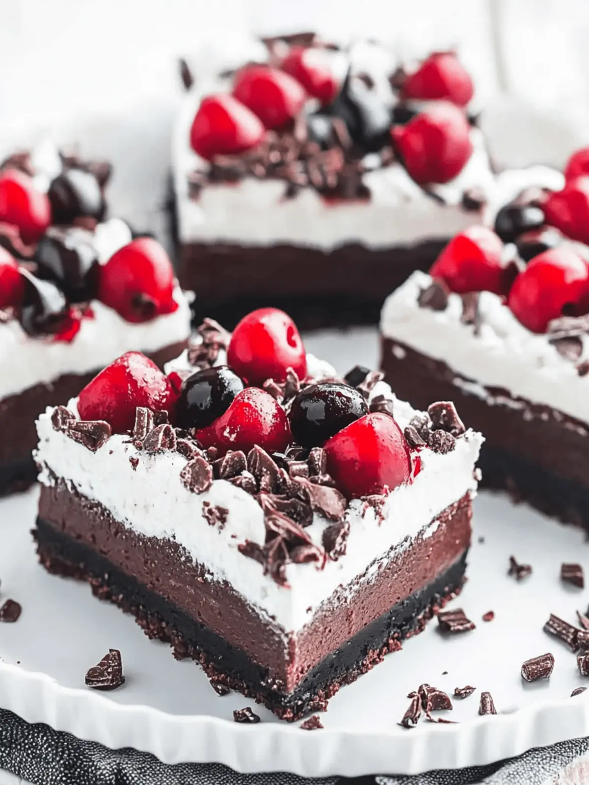 Black Forest Cheesecake Bars