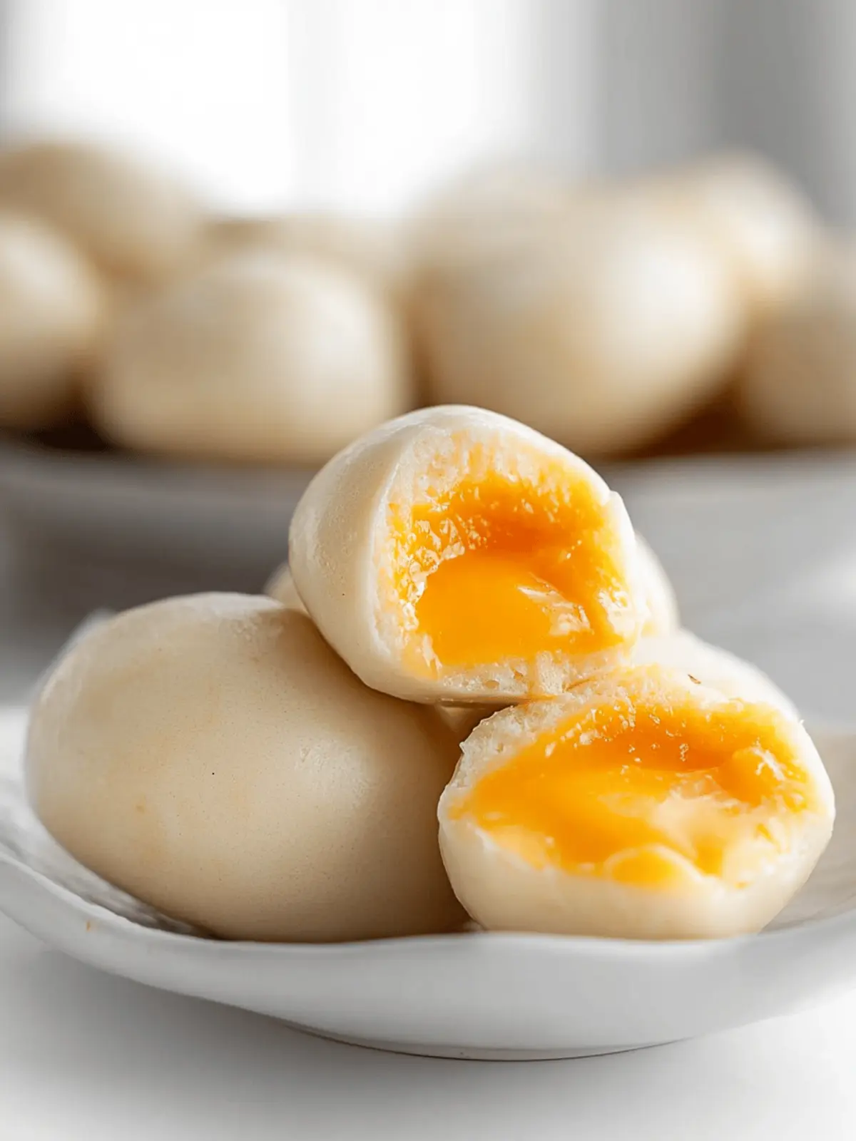 alted Egg Yolk Custard Buns (Liusha Bao)