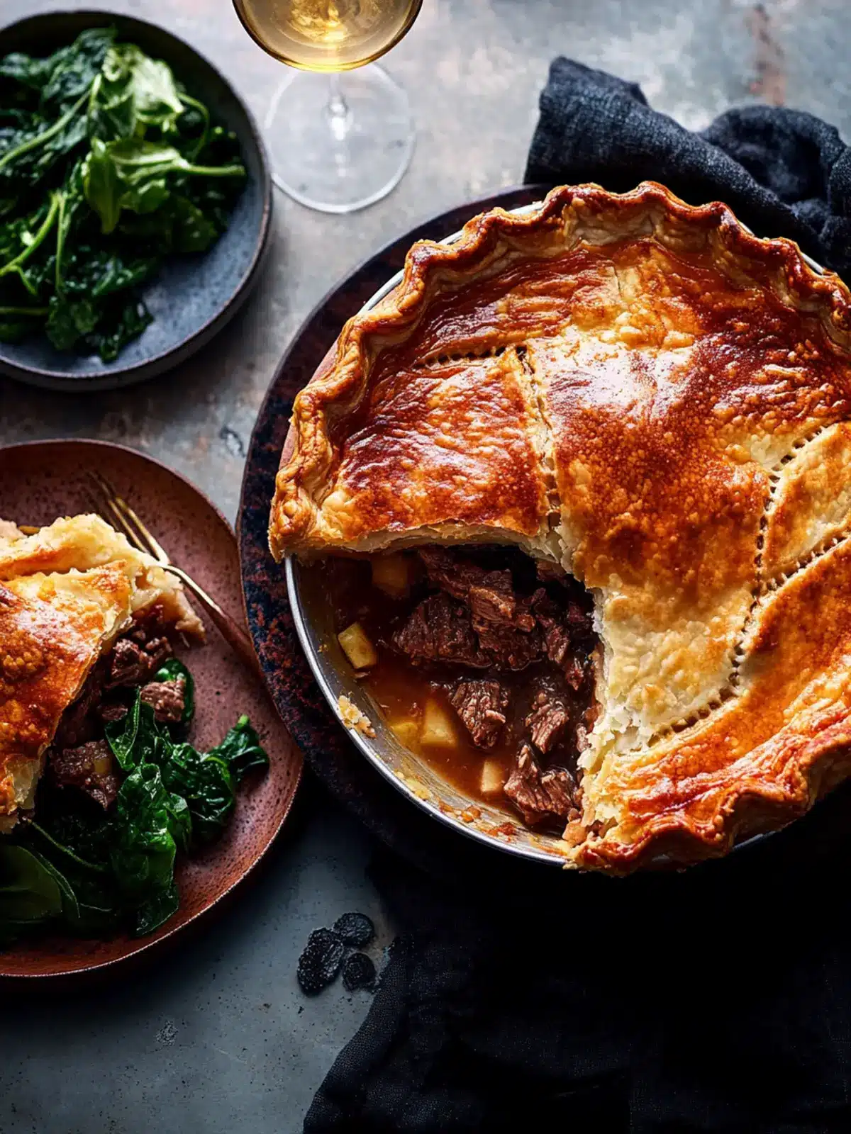 New Year Steak Pie