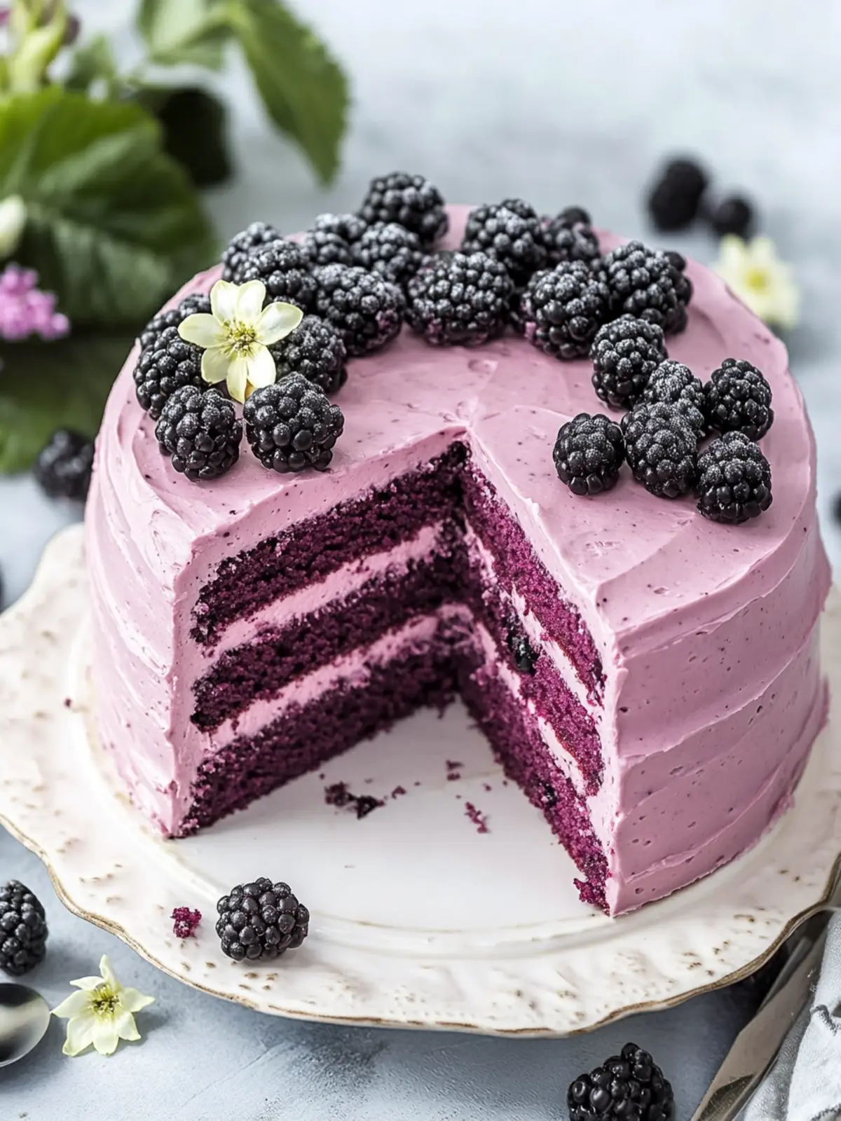 Luscious Blackberry Layer Cake that Will Wow Your Guests 2 Blackberry Layer Cake