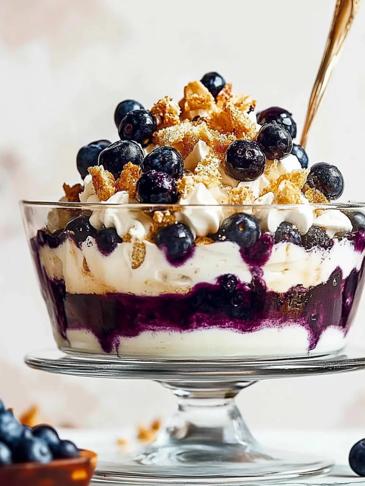 Blueberry Tiramisu Trifle