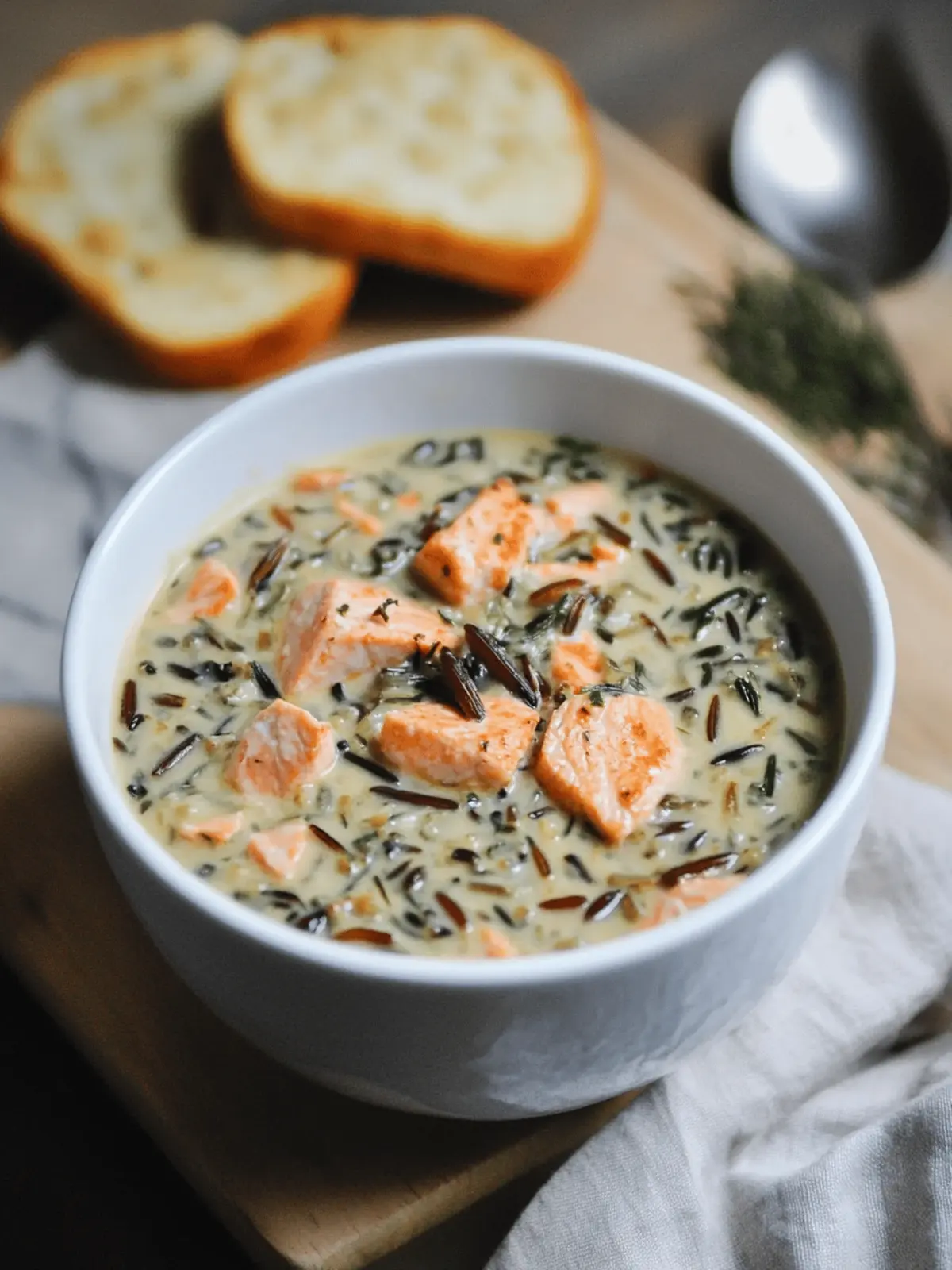 Salmon Wild Rice Soup