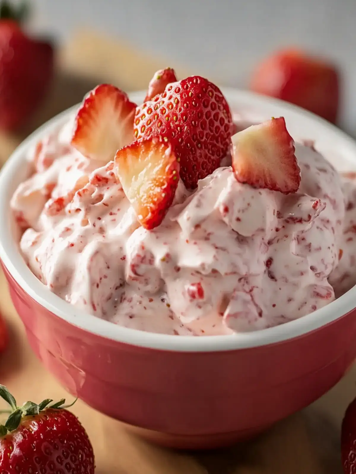 Valentine Strawberry Dessert Dip