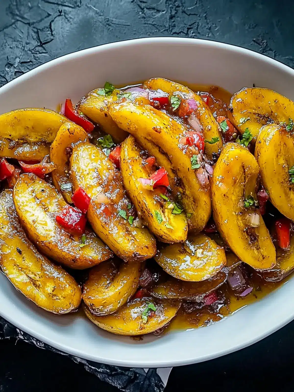 Haitian-Style Boiled Plantains with Garlic and Onion
