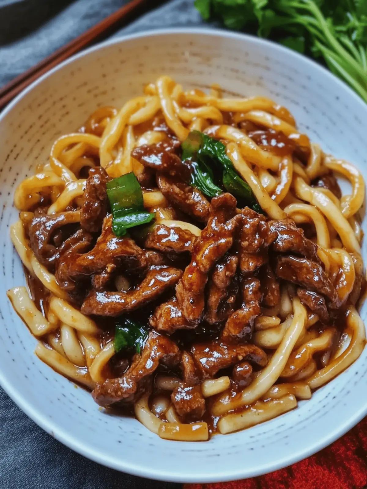 Quick and Flavorful Beef Black Pepper Udon