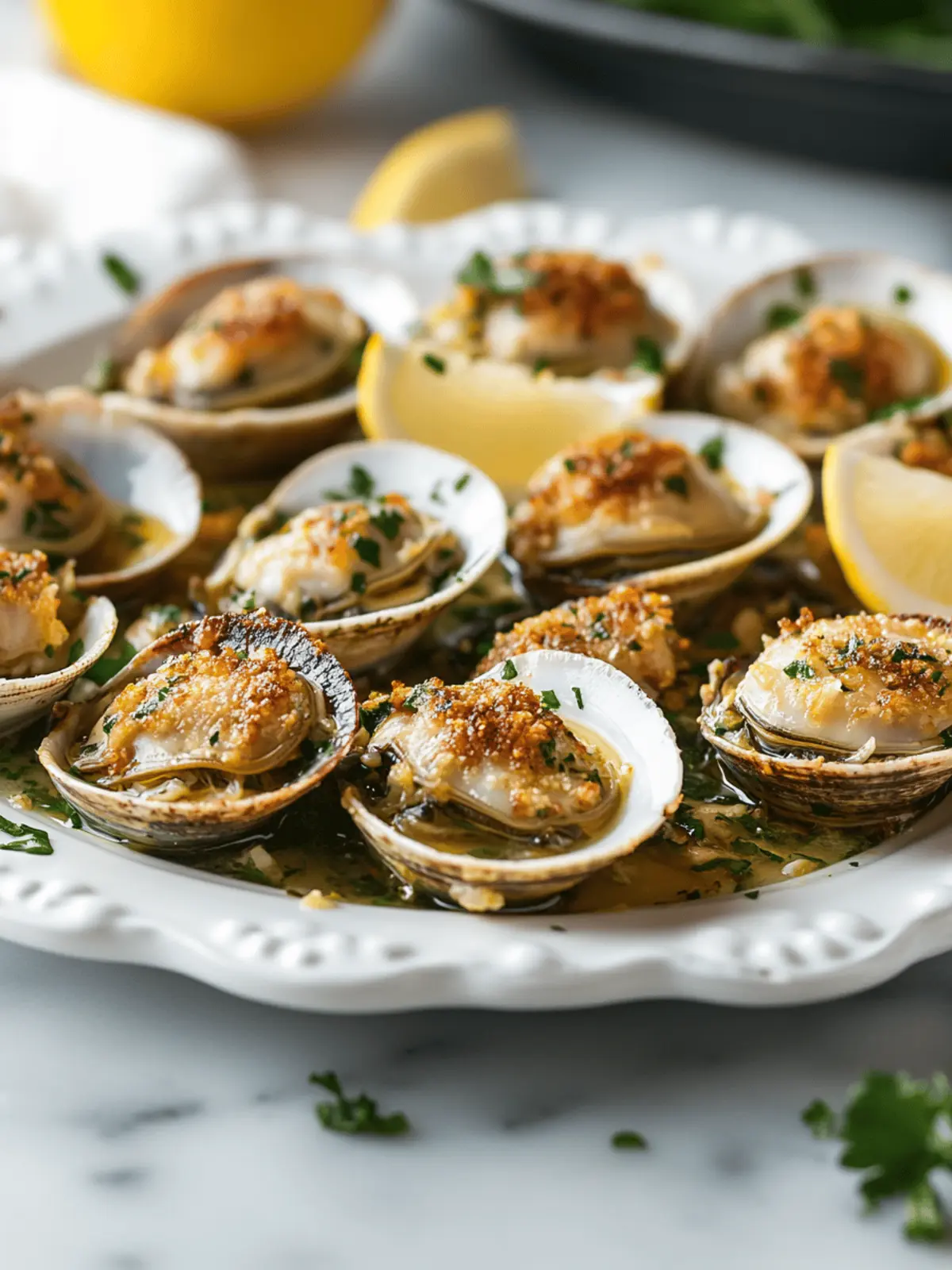 Savory Clams Oreganata