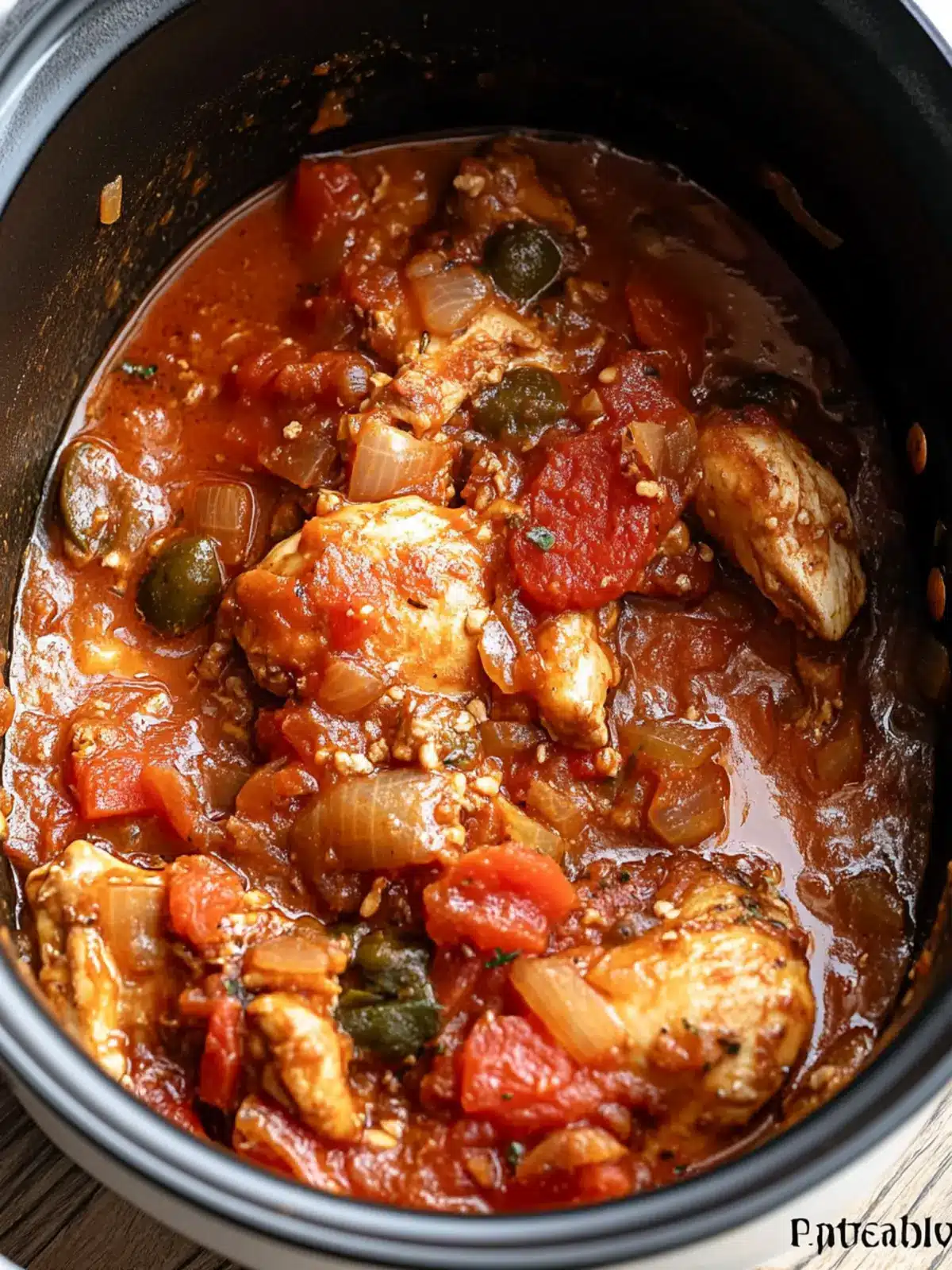 Slow Cooker Chicken Cacciatore