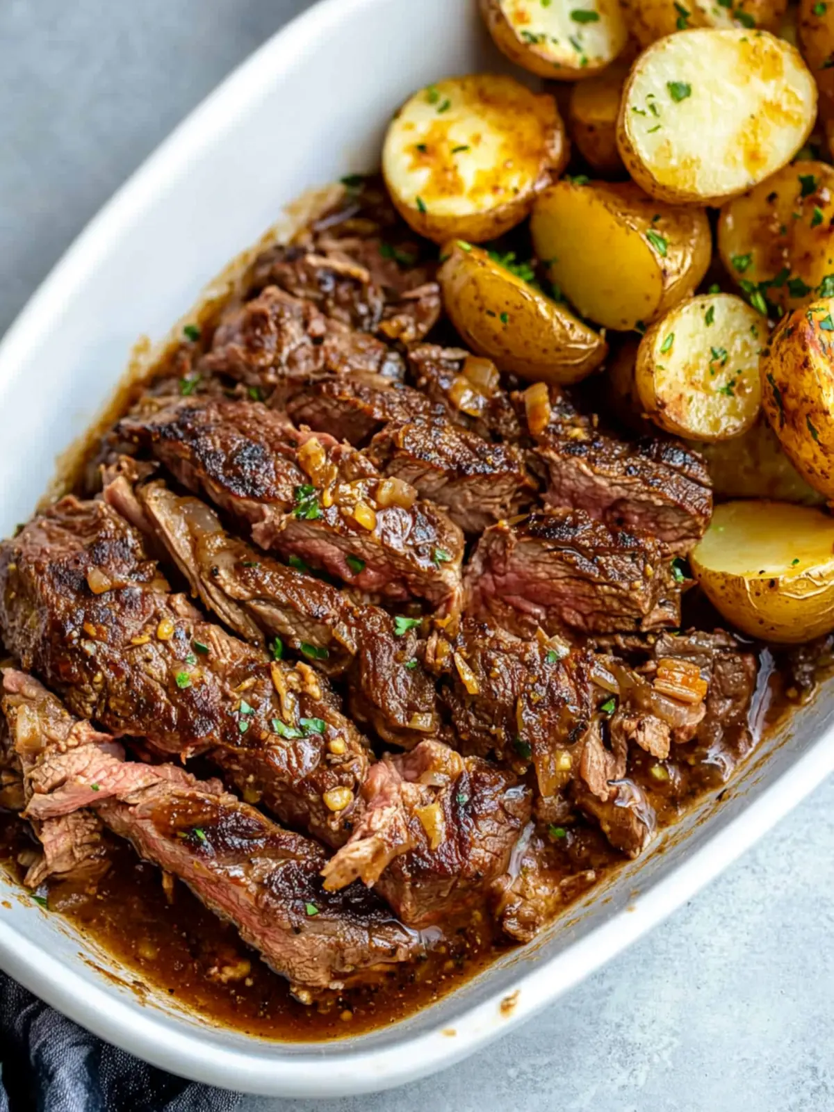 Garlic Butter Steak and Potatoes