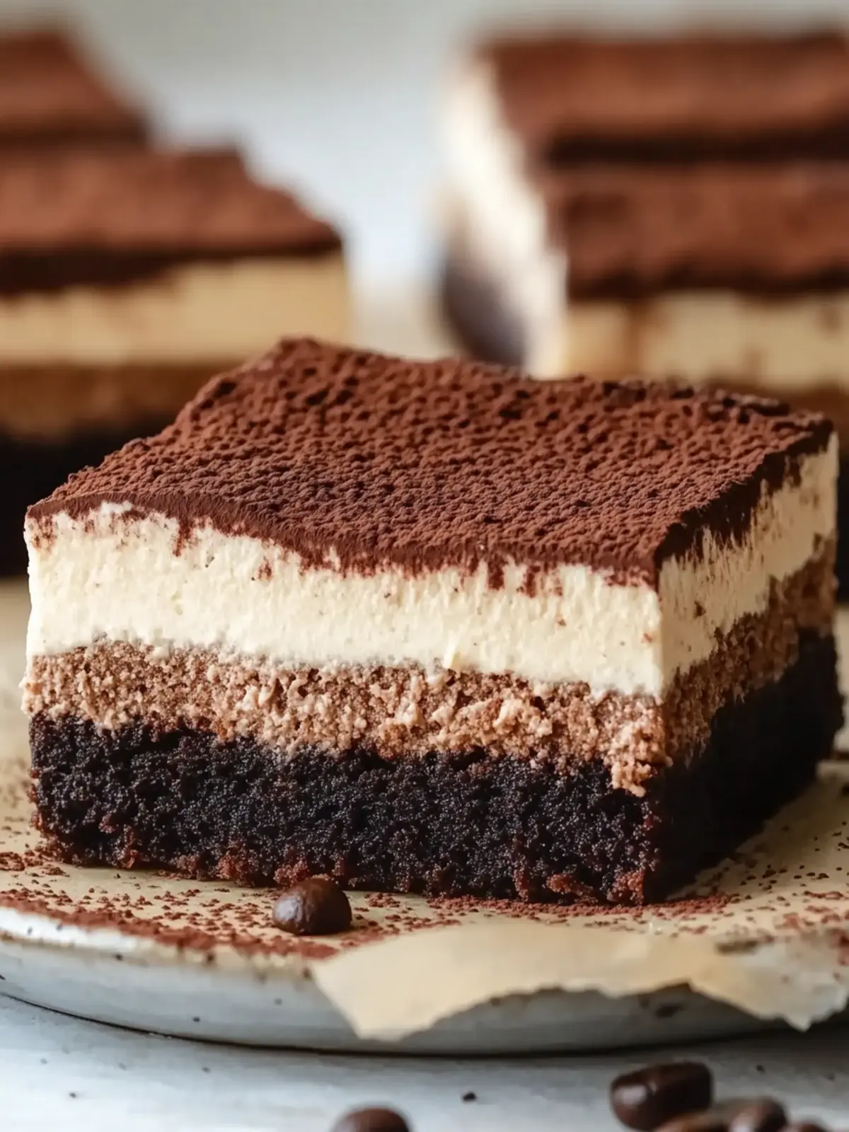 Decadent Tiramisu Brownies with Espresso Mascarpone Topping