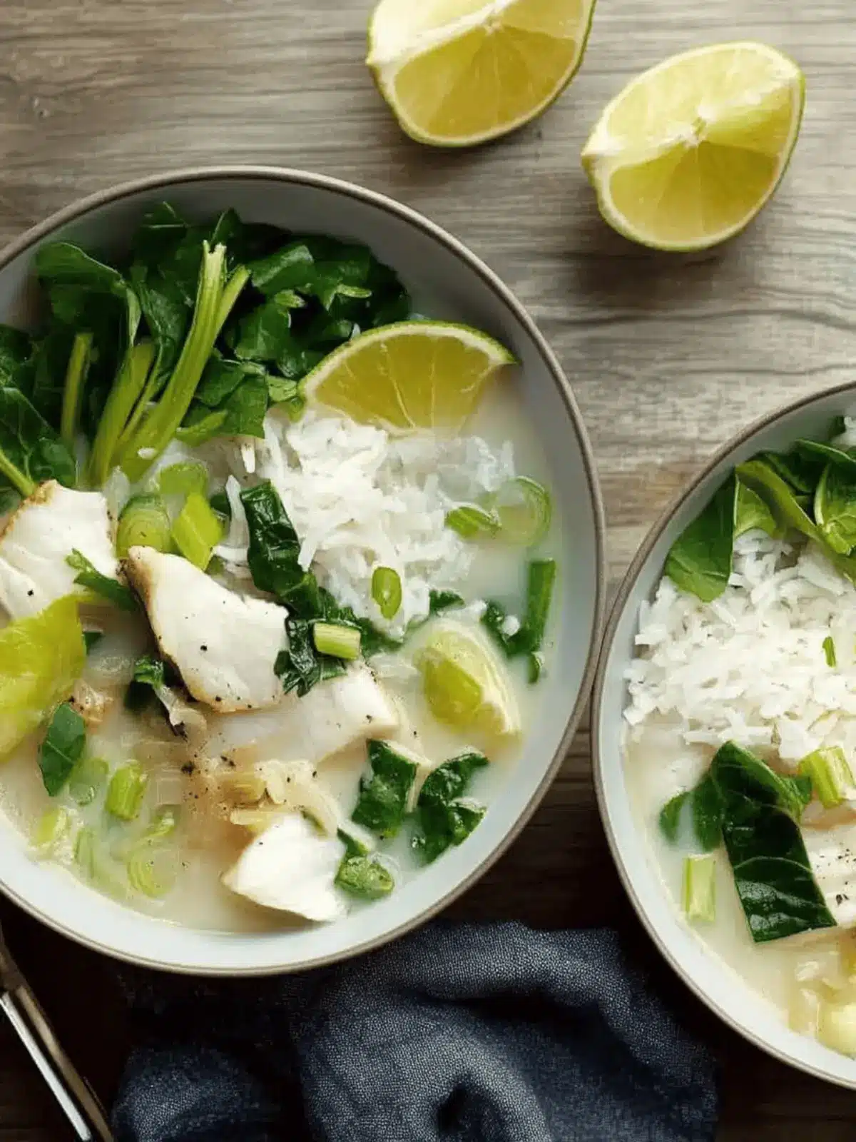 Coconut Fish Stew With Ginger and Greens