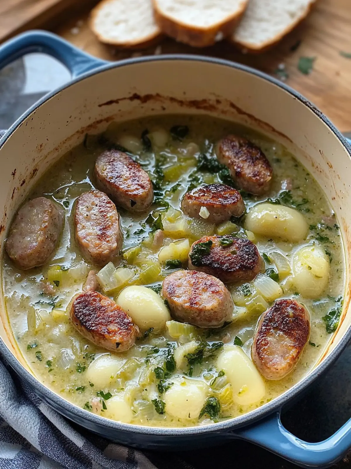Creamy Leek and Sausage Stew Perfect for Cozy Nights 4 Creamy Leek and Sausage Stew