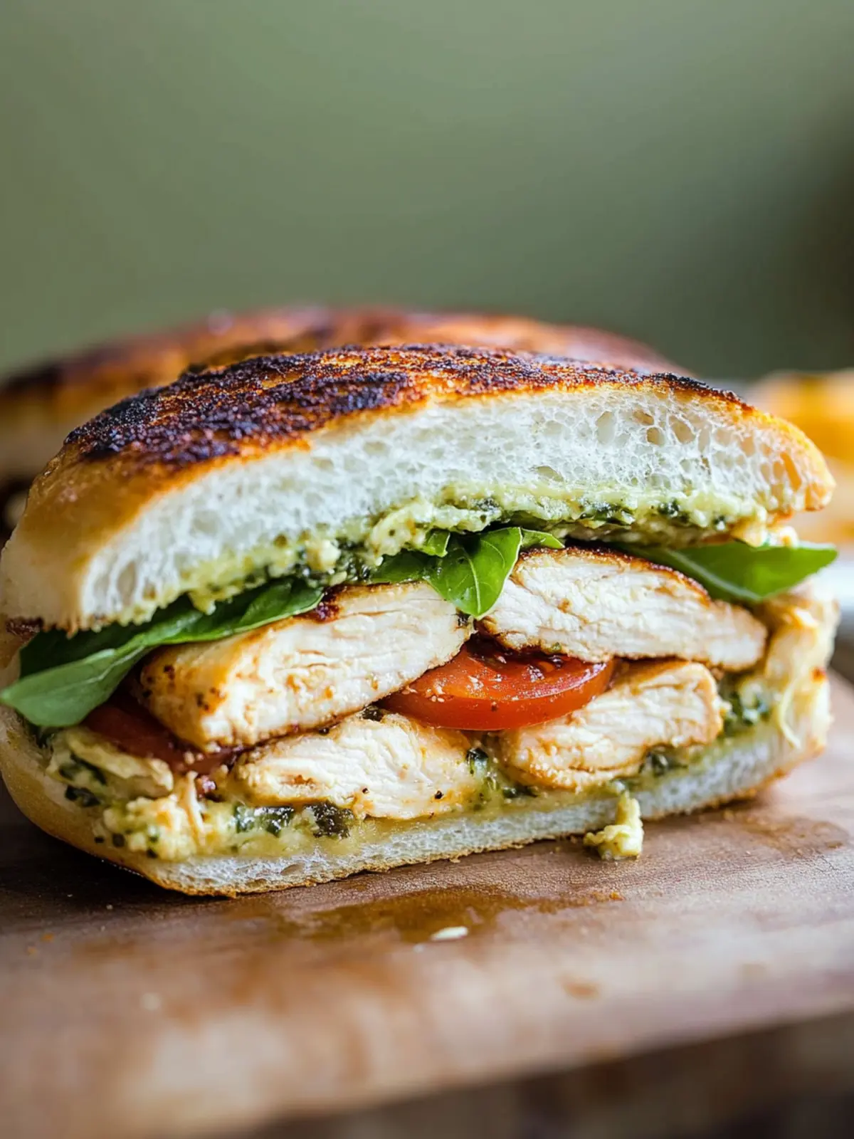 Caprese Chicken Pressed Sandwich