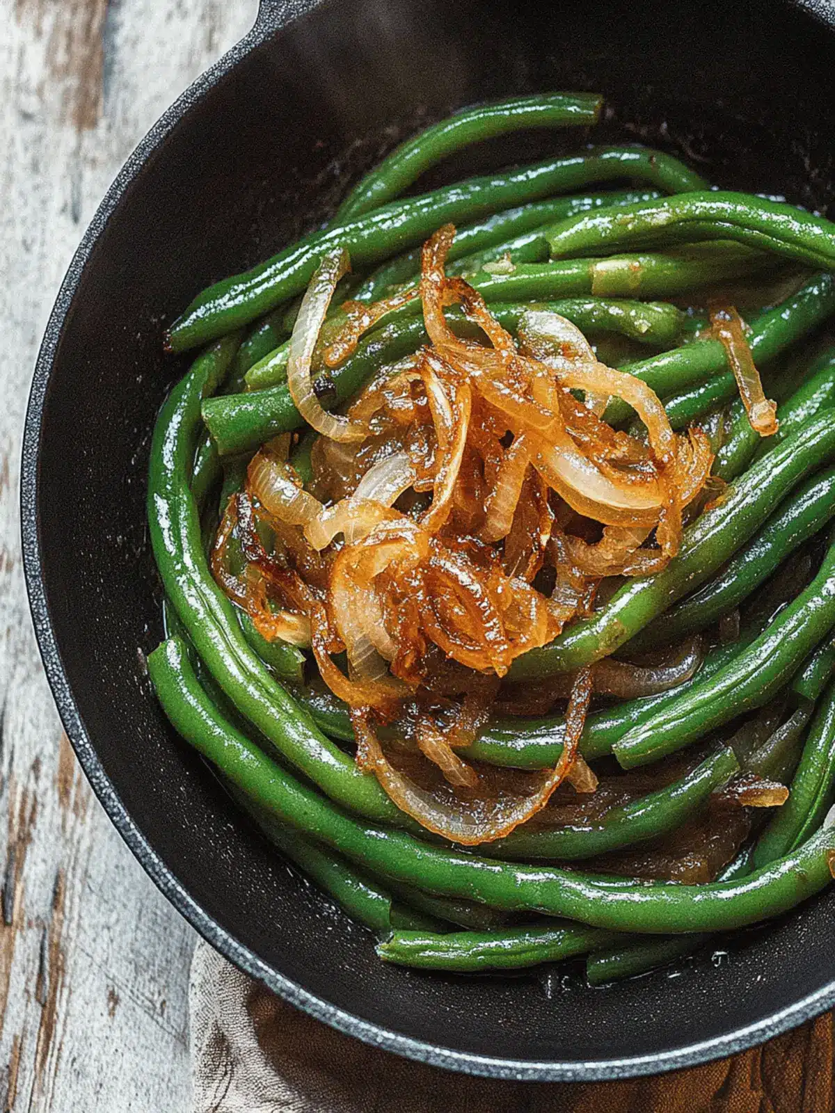 SautÃ©ed Green Beans with French Onions
