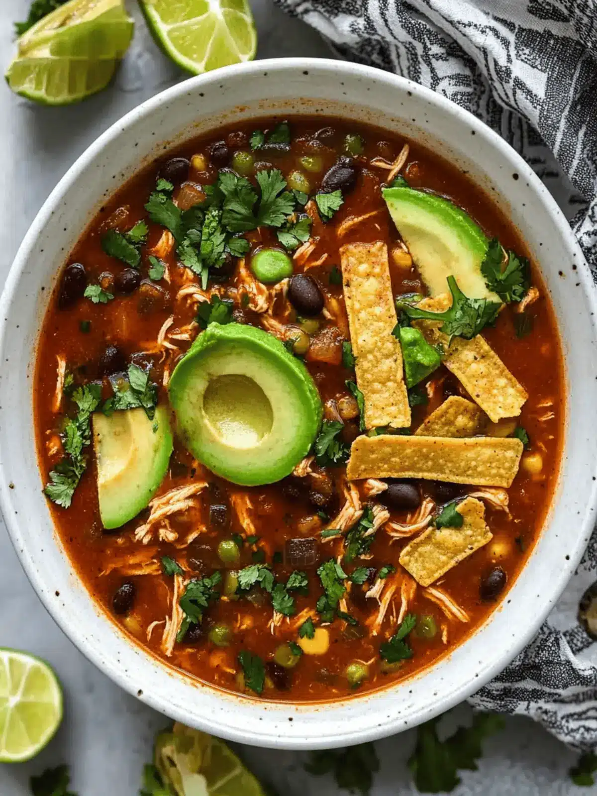 Crockpot Chicken Enchilada Soup
