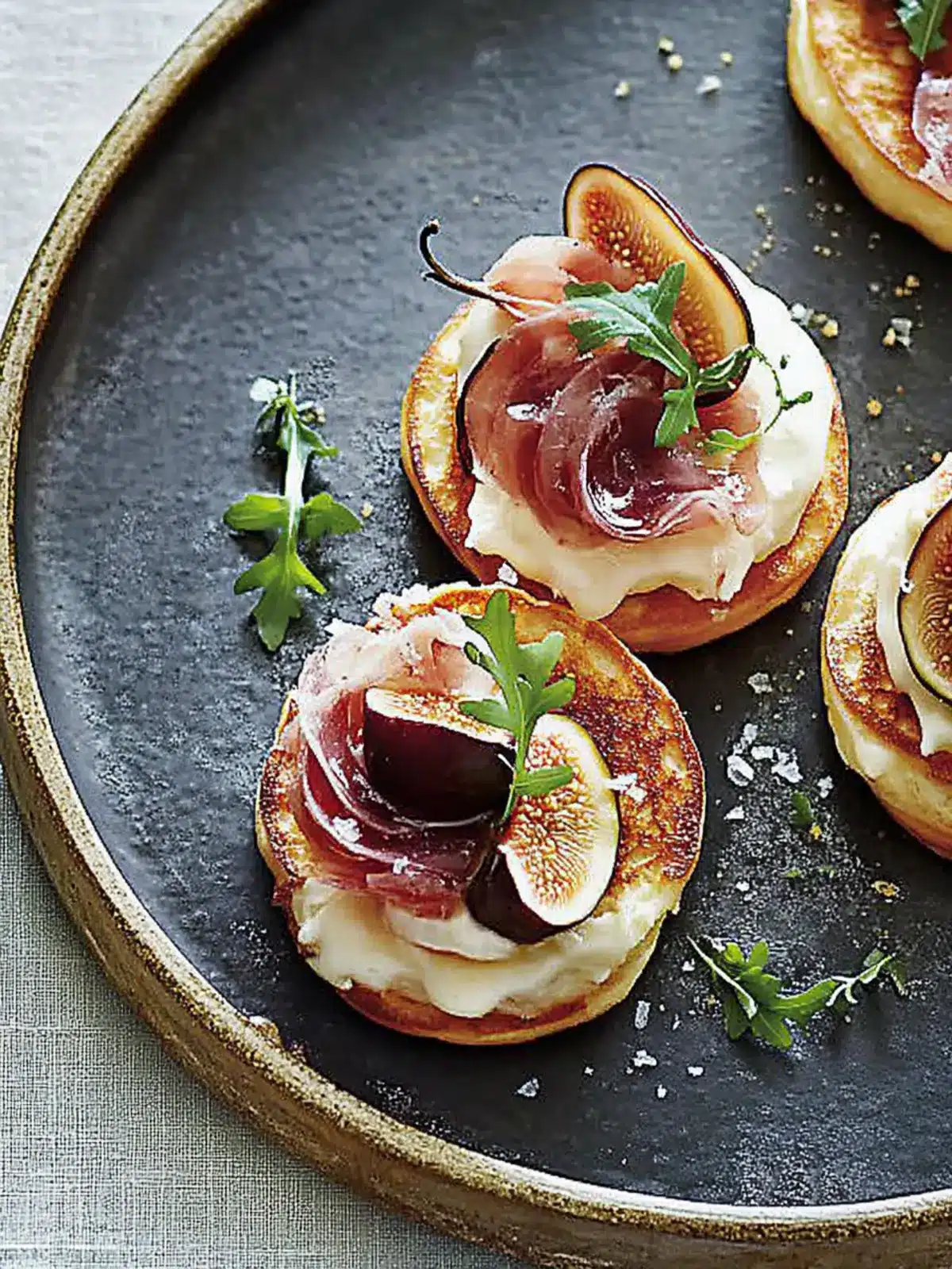Cheat's Blinis with Jamon and Figs: A Quick Gourmet Delight 4 Cheat's Blinis with Jamon and Figs
