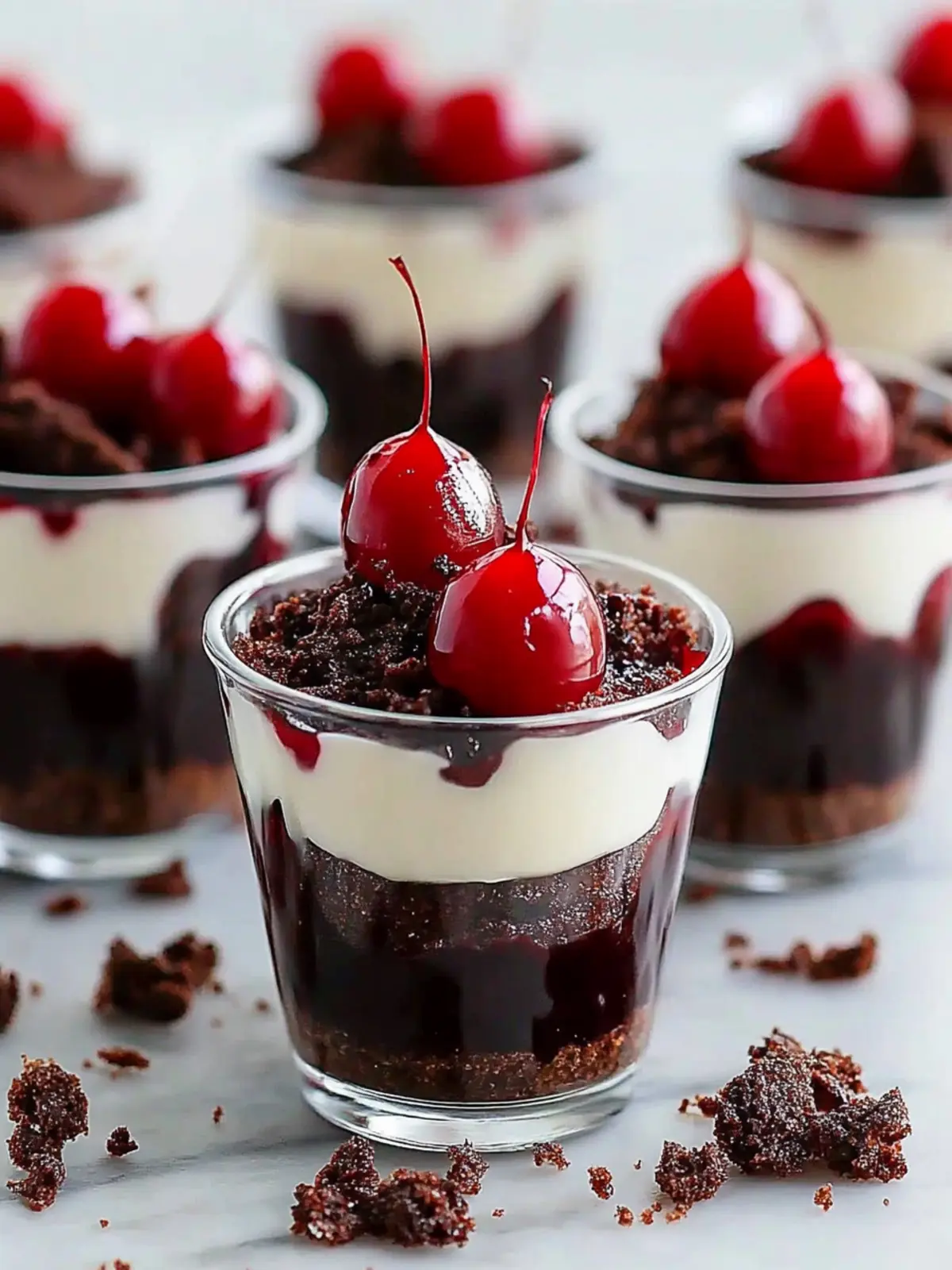 Mini Dessert Cups   Black Forest Cake