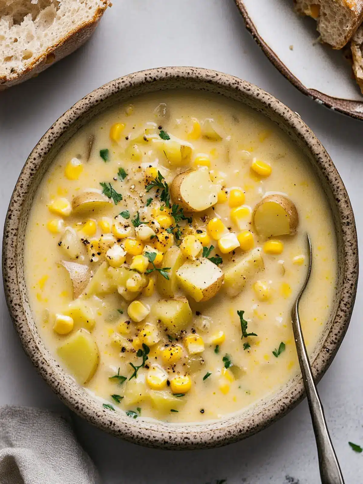 One-Pot Corn & Potato Chowder