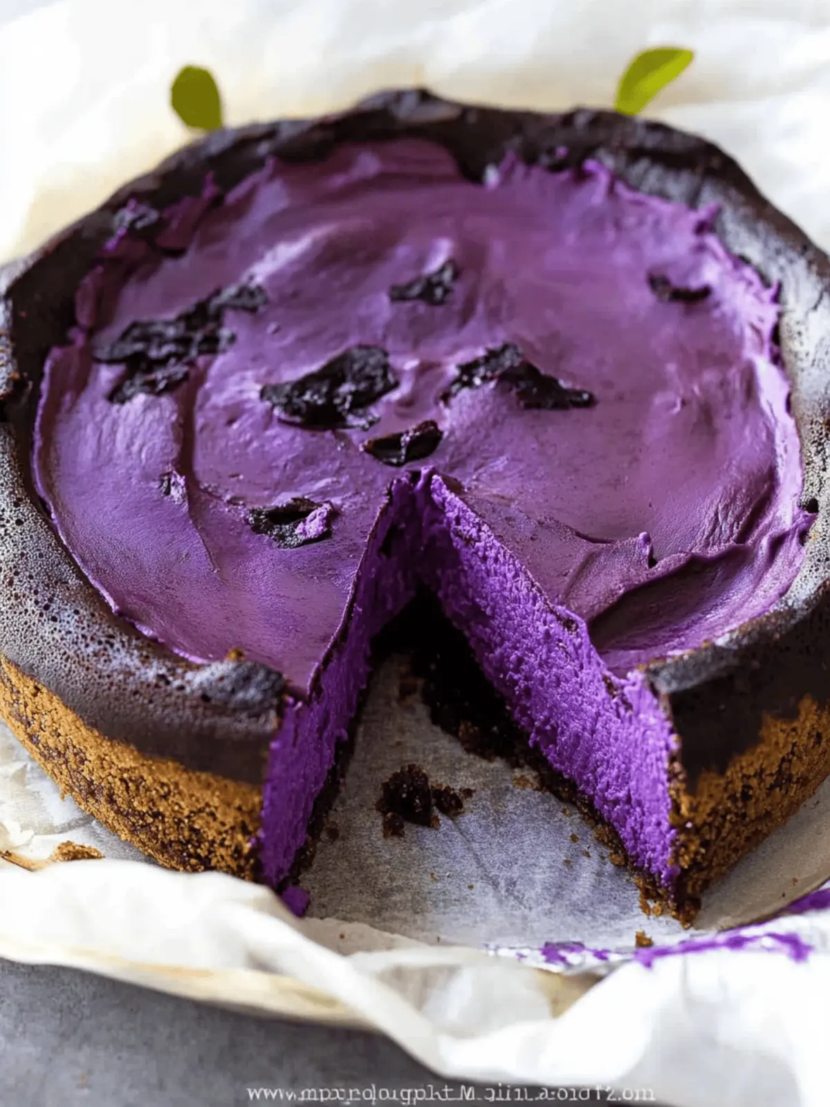 Ube Basque Cheesecake