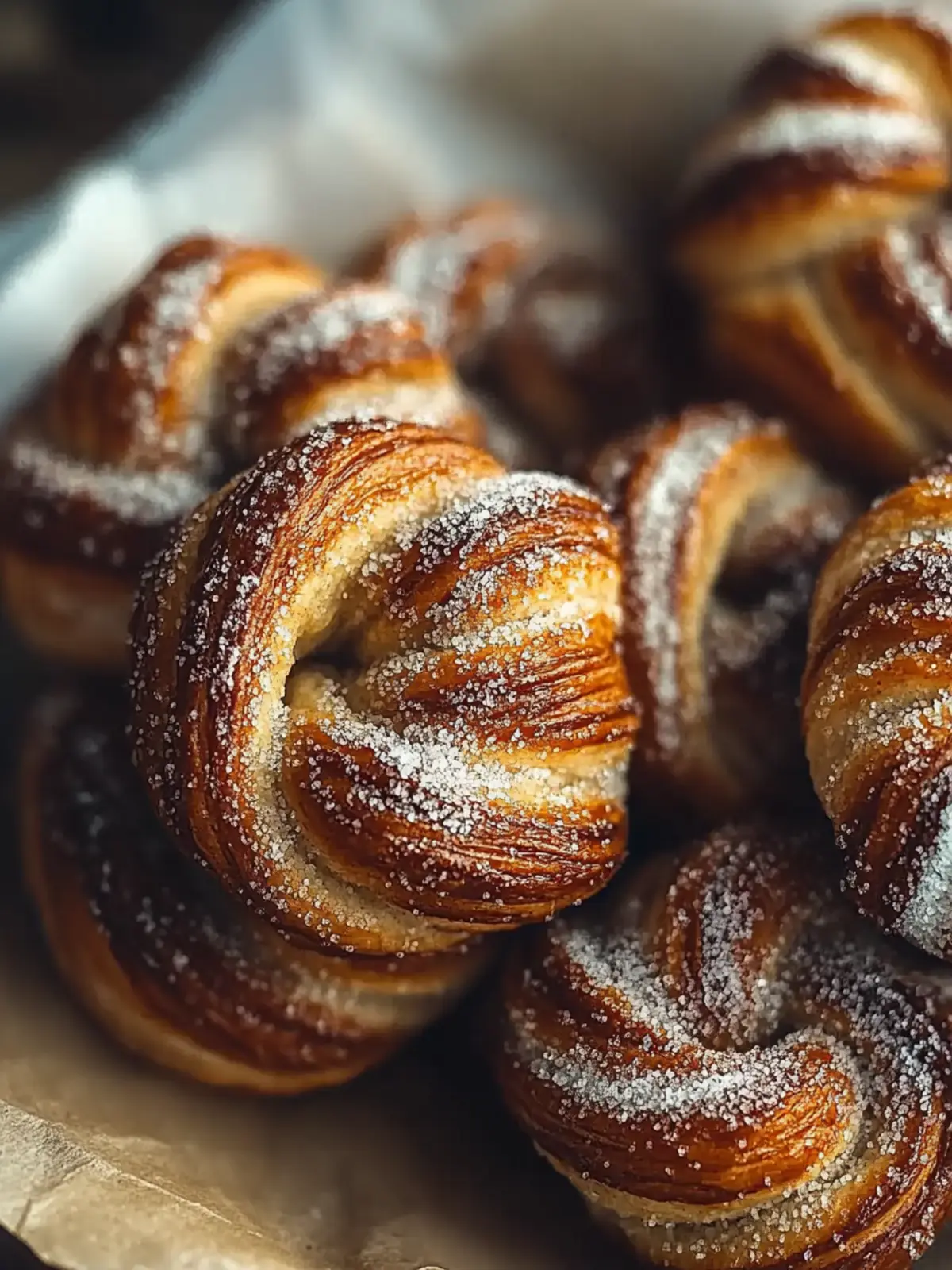 Cinnamon Knots with Coffee Icing