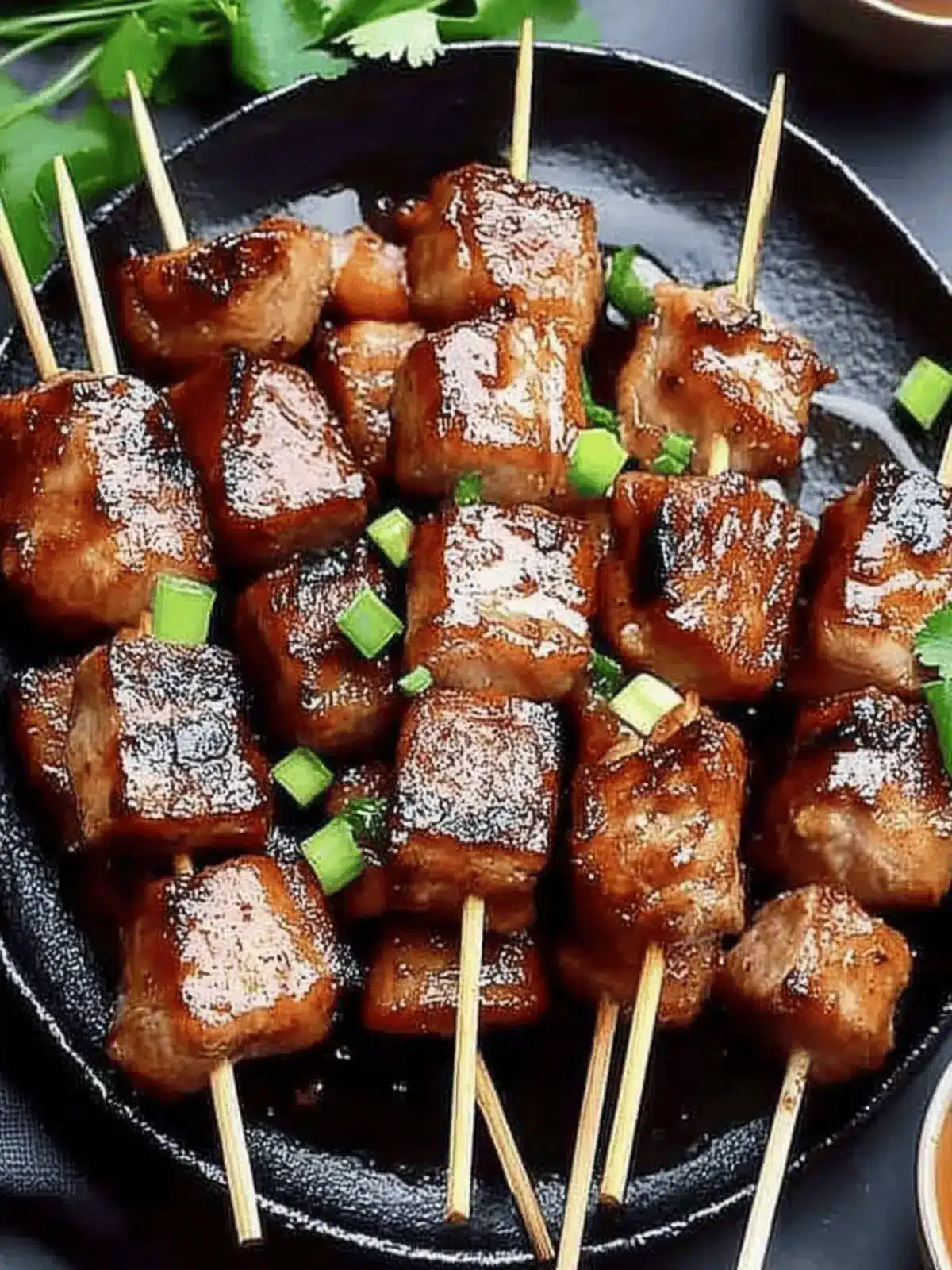 Pork Satay with Peanut Sauce