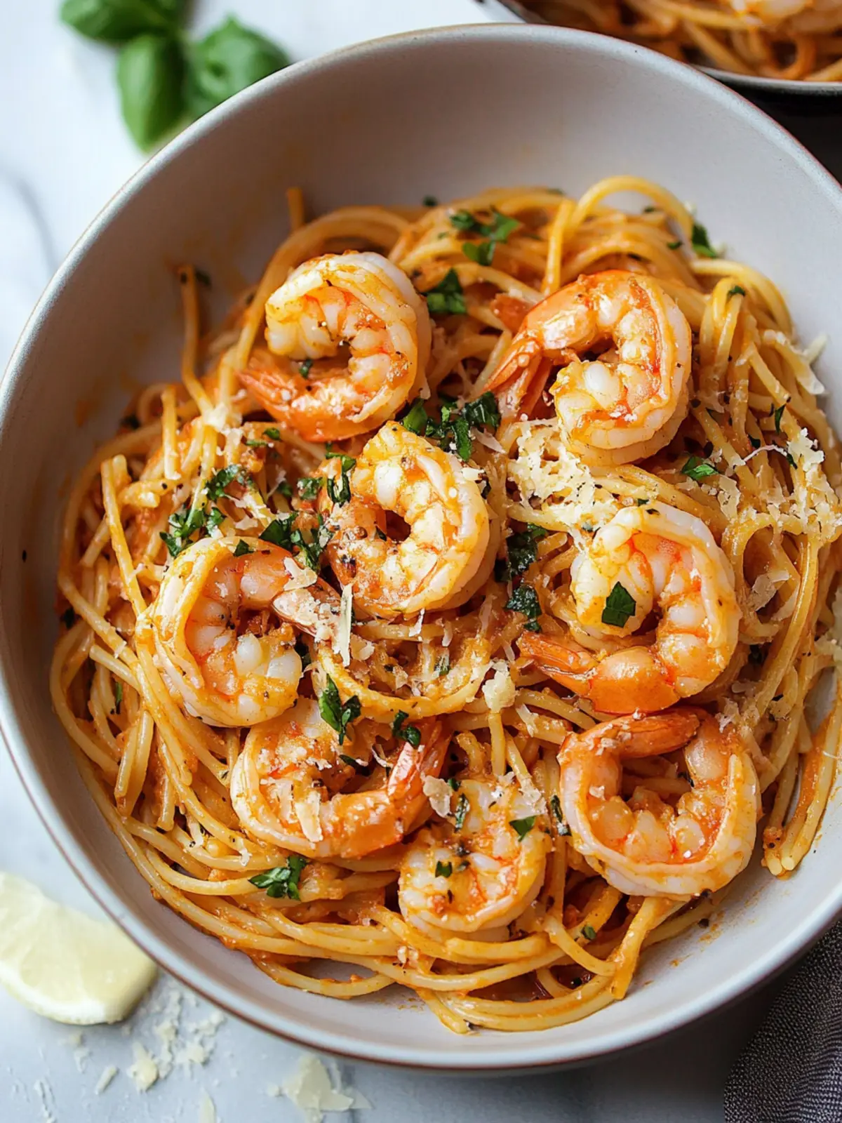Garlicky Calabrian Chili Pasta with Shrimp