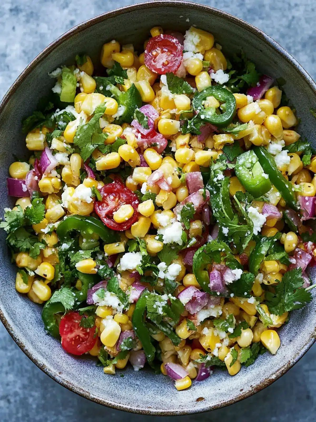 Spicy Corn and Shishito Salad