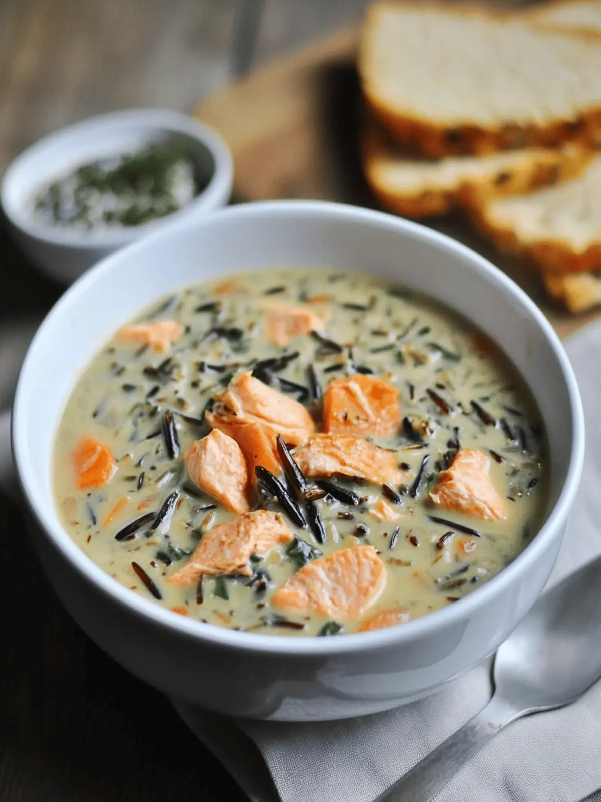 Salmon Wild Rice Soup