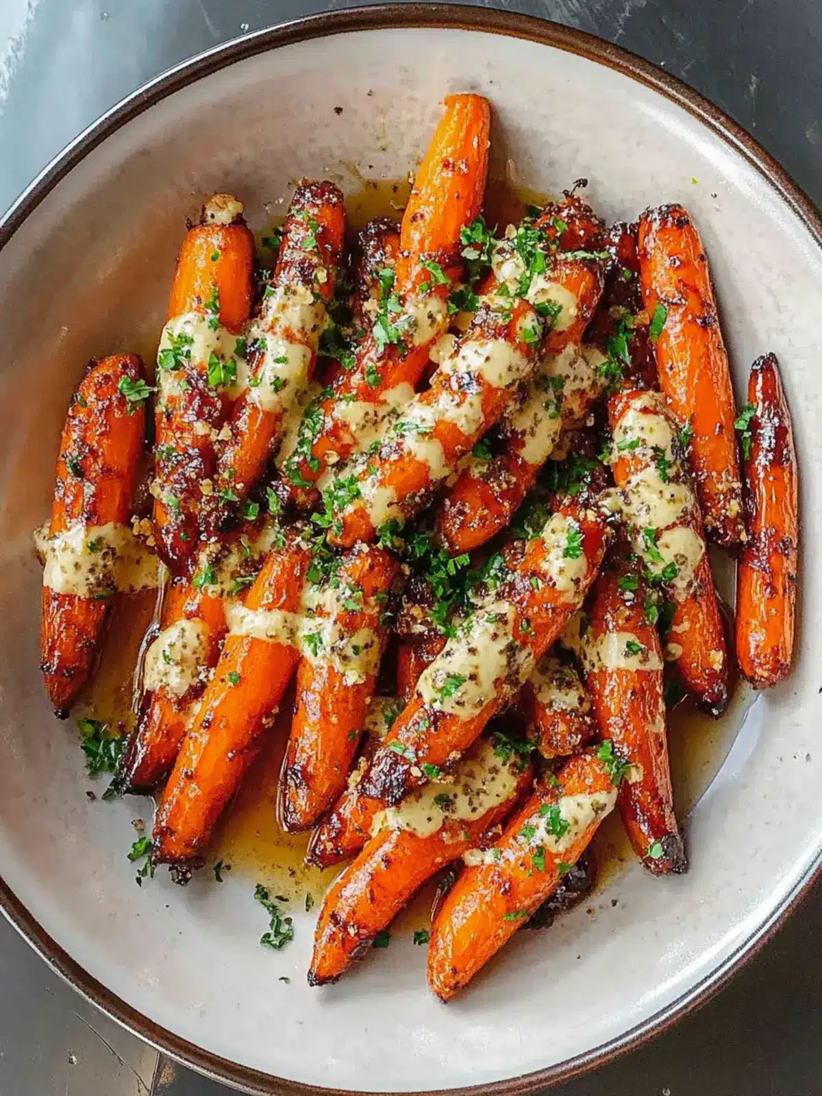 Sticky Chilli Oil Roasted Carrots