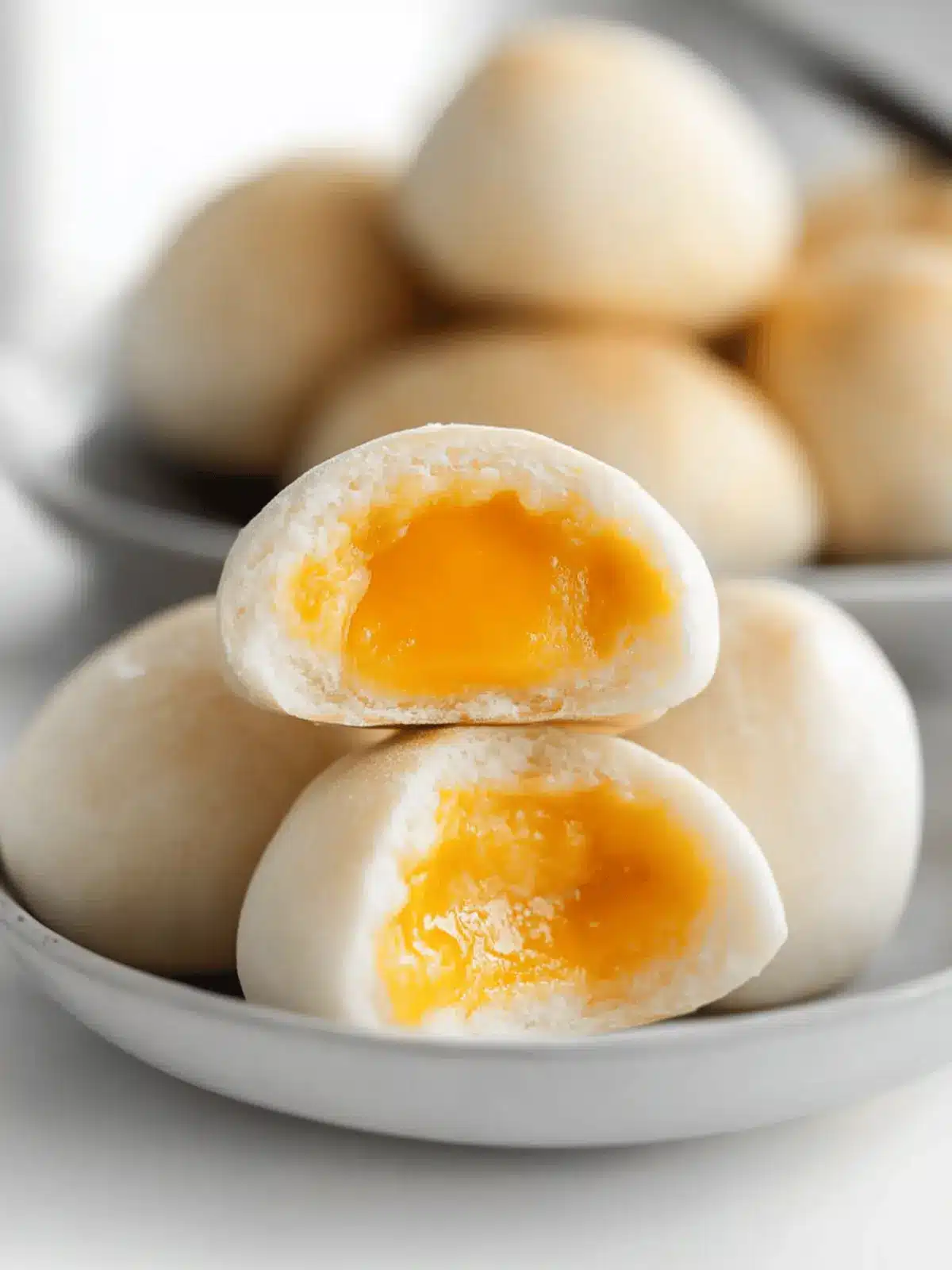 alted Egg Yolk Custard Buns (Liusha Bao)