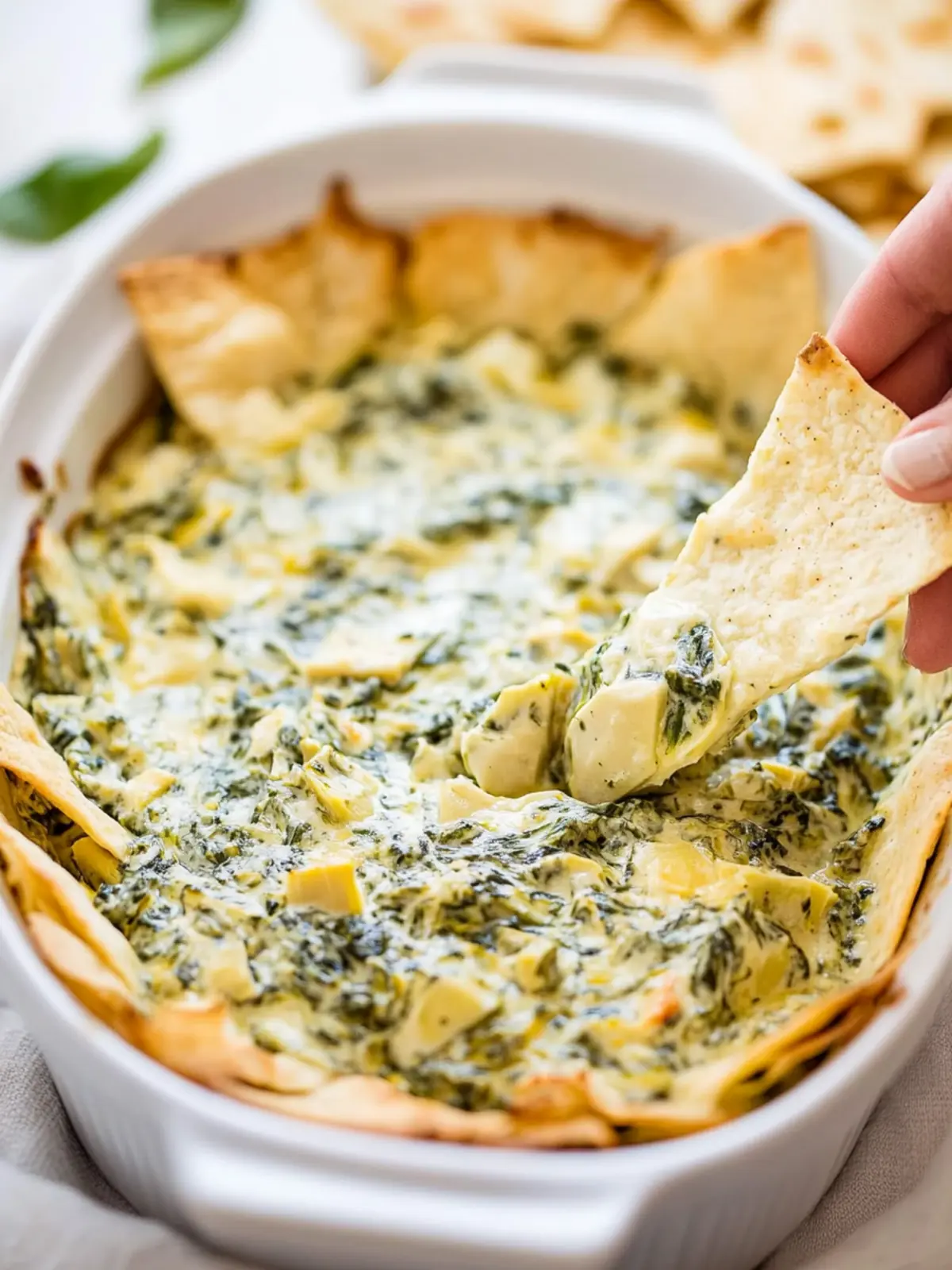 Dairy Free Spinach Artichoke Dip