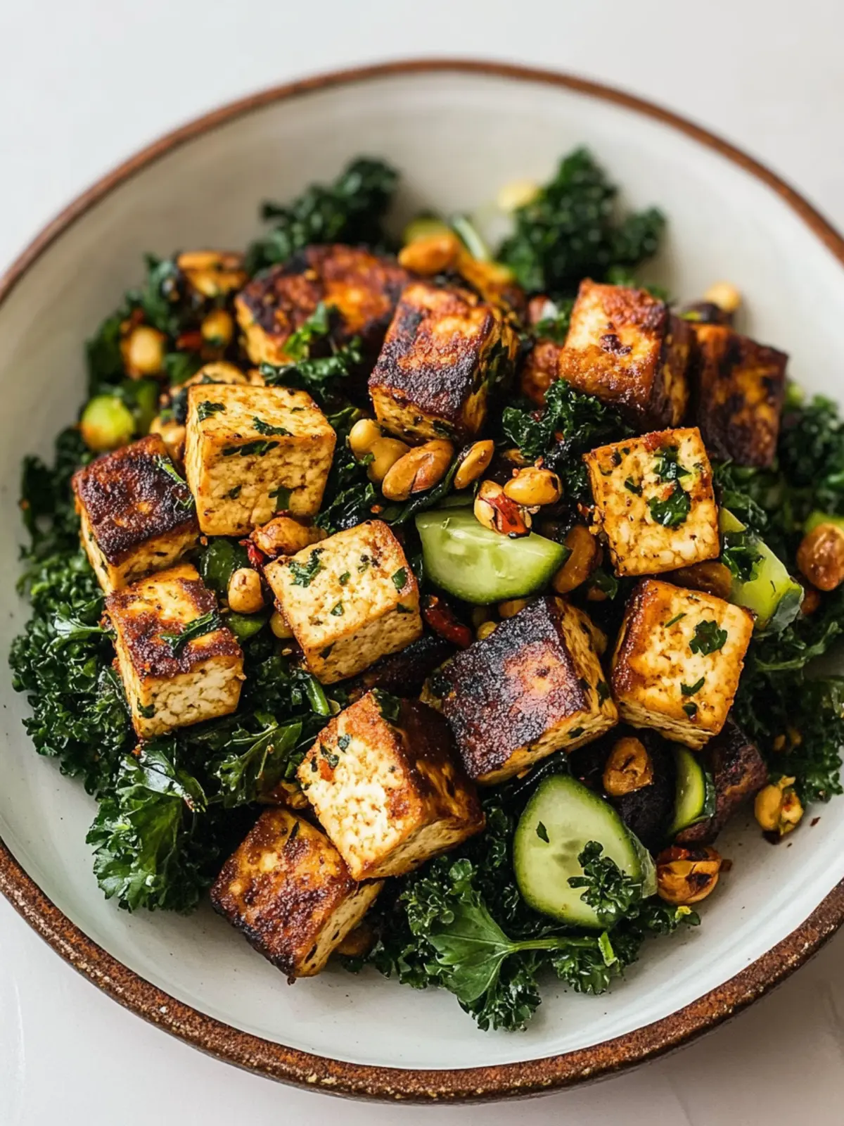 Mediterranean Style Crispy Tofu