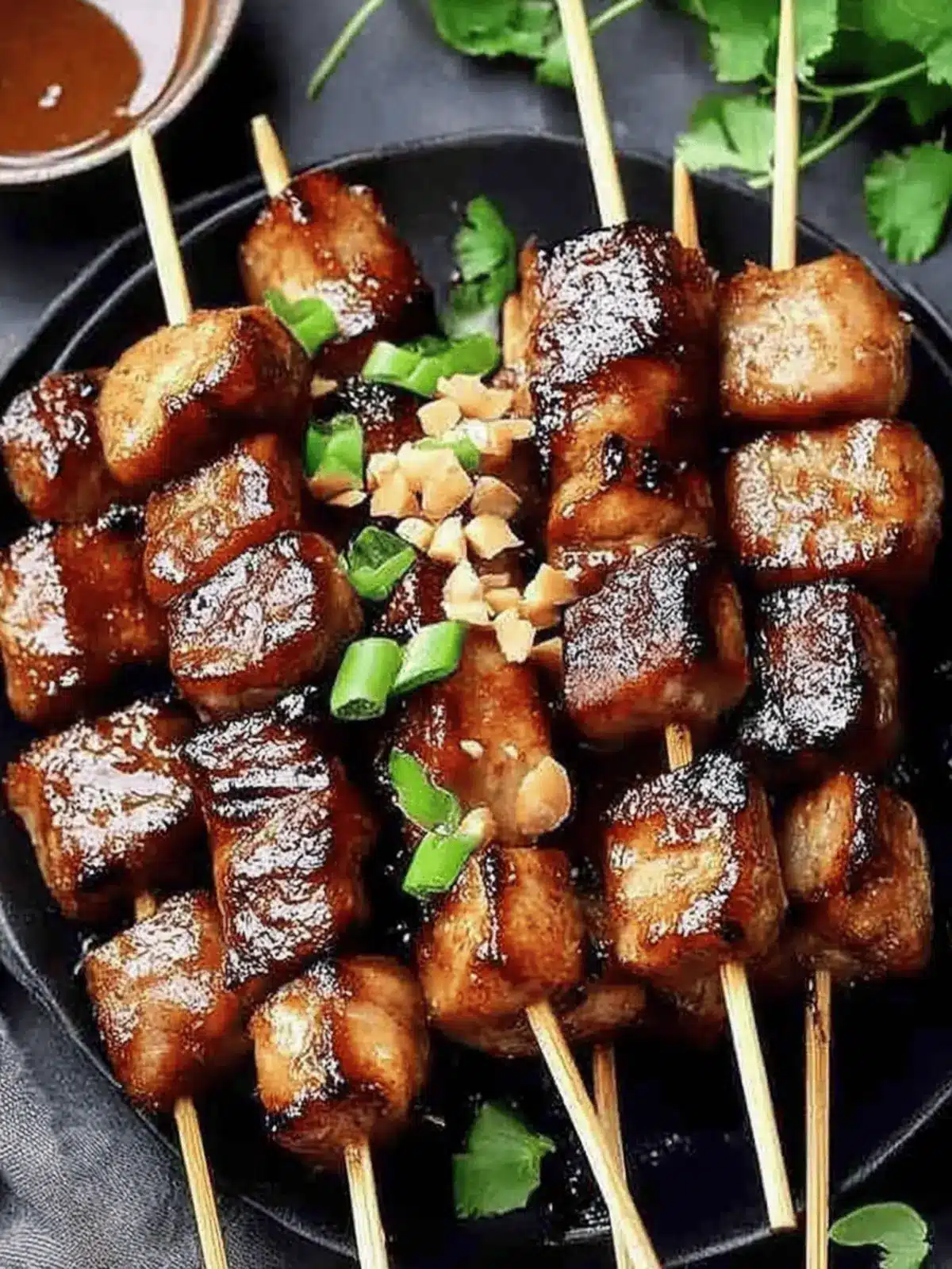 Pork Satay with Peanut Sauce