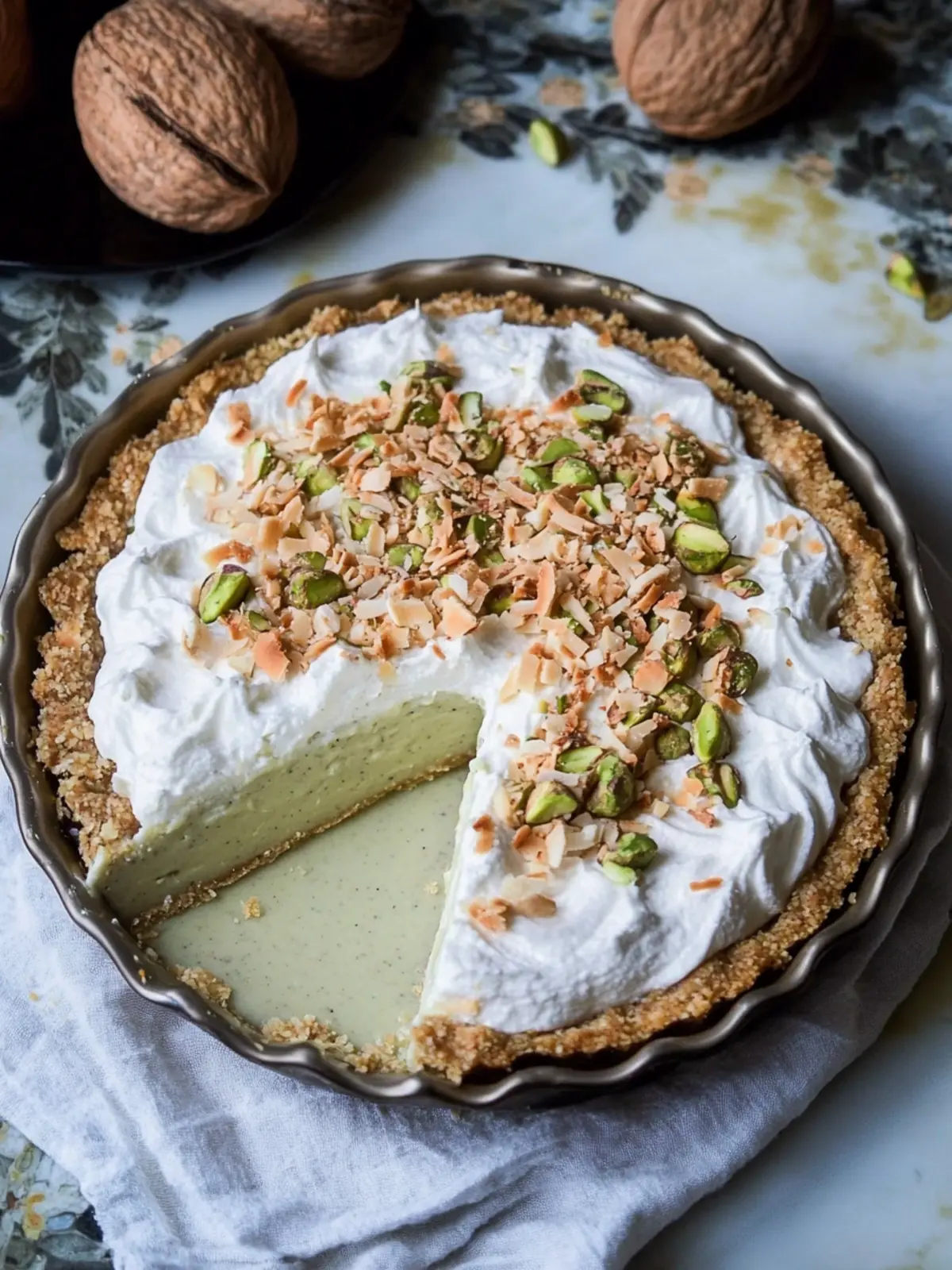 Coconut-Pistachio Pie