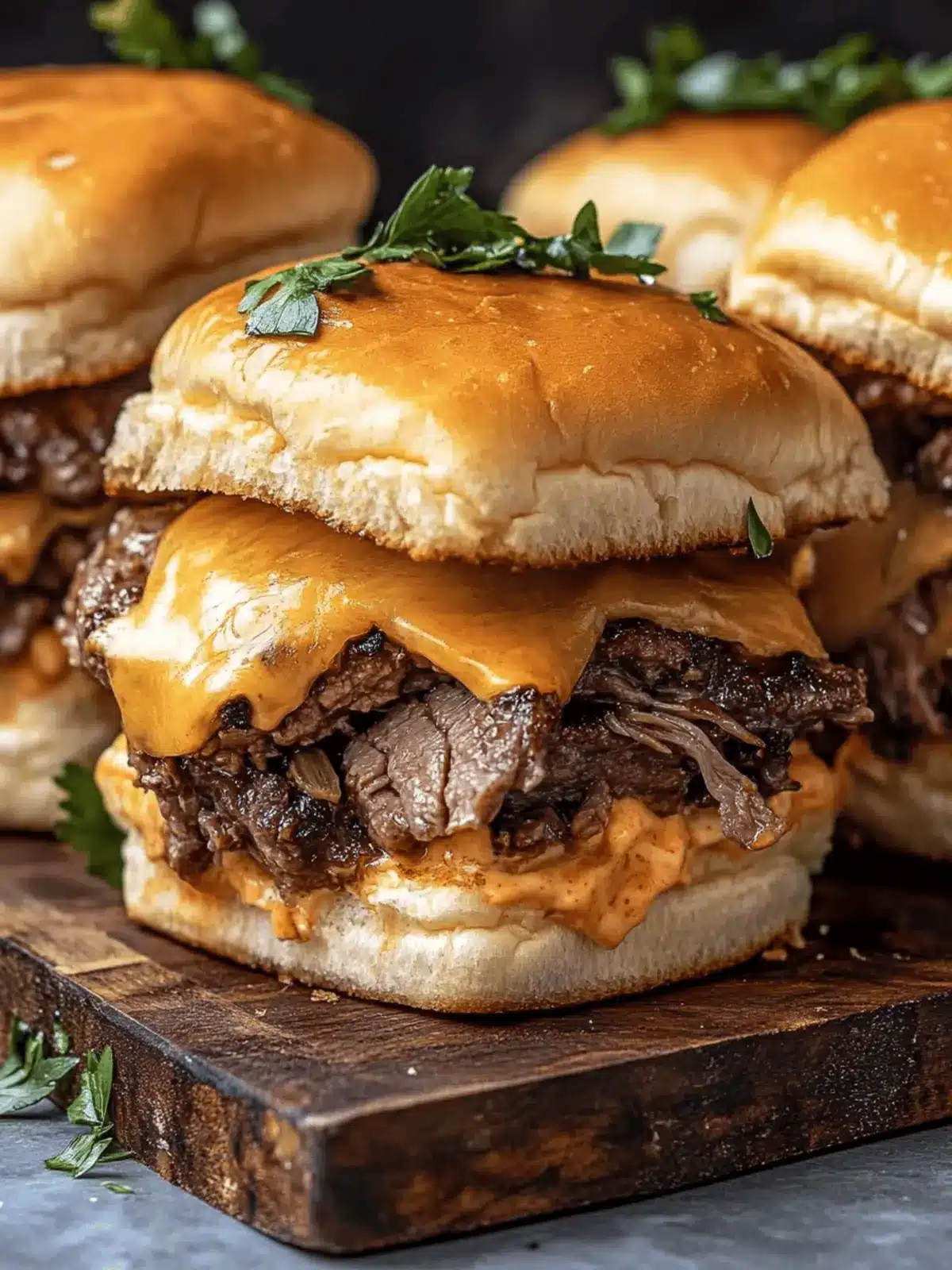 Roast Beef and Cheddar Sliders