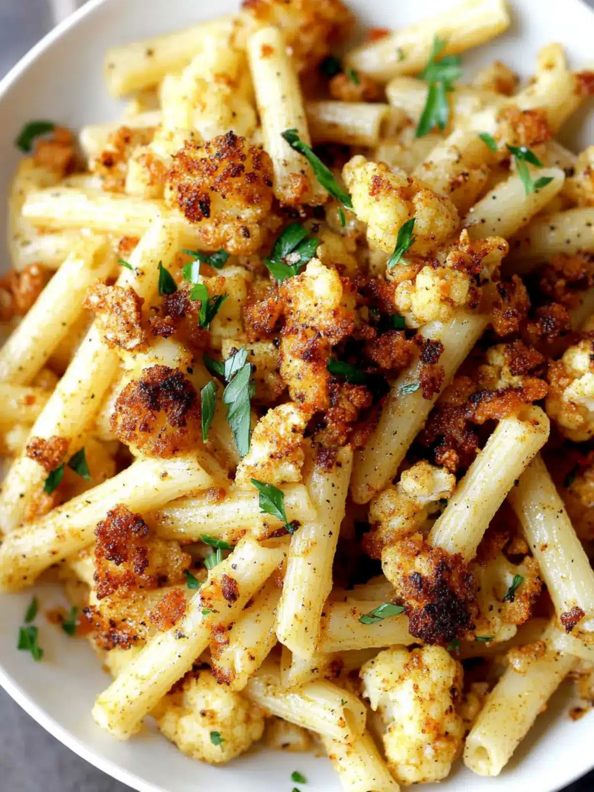 Savor Vegan Garlic Pasta with Roasted Cajun Cauliflower Delight 3 Vegan Garlic Pasta with Roasted Cajun Cauliflower