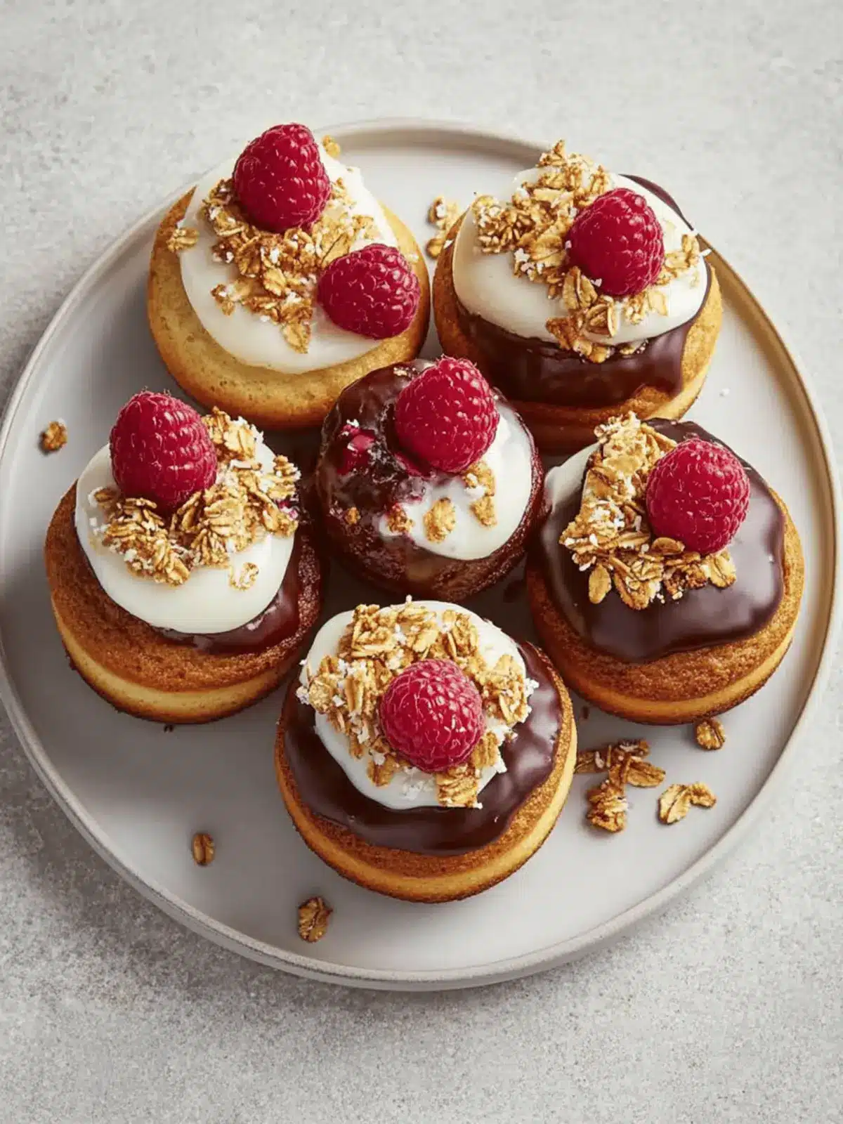 Raspberry & Coconut Granola Muffins
