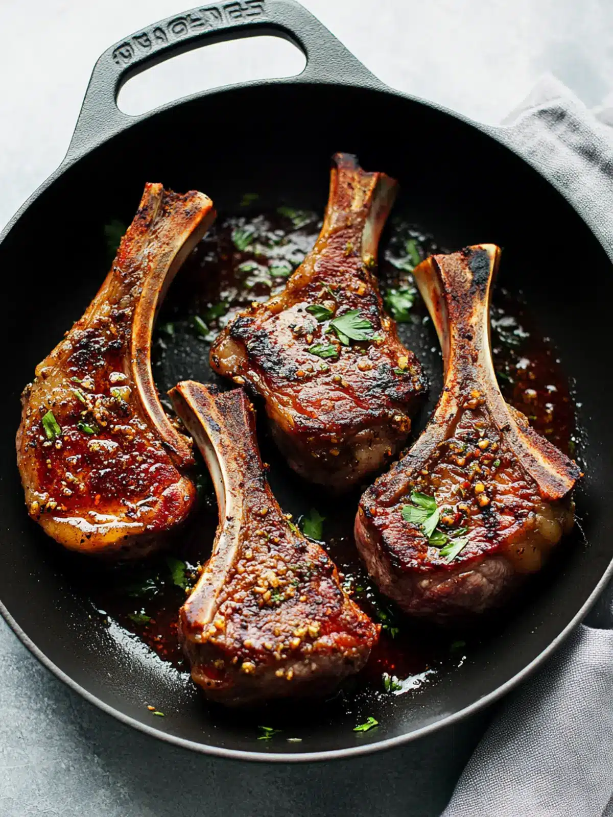 Garlic Butter Lamb Chops