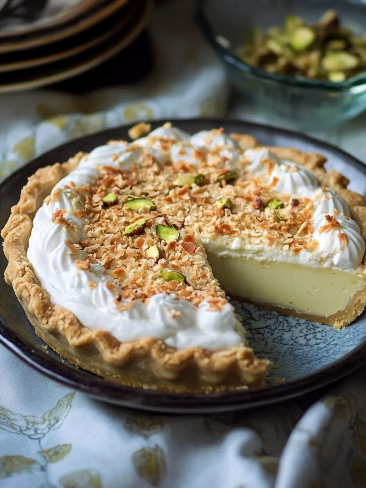 Coconut-Pistachio Pie