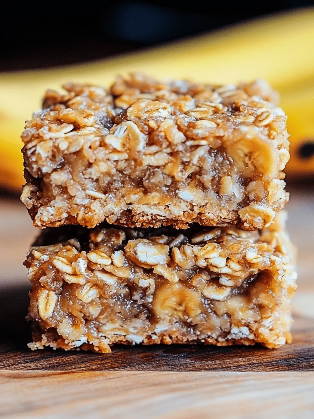 Energizing Banana Oatmeal Bars