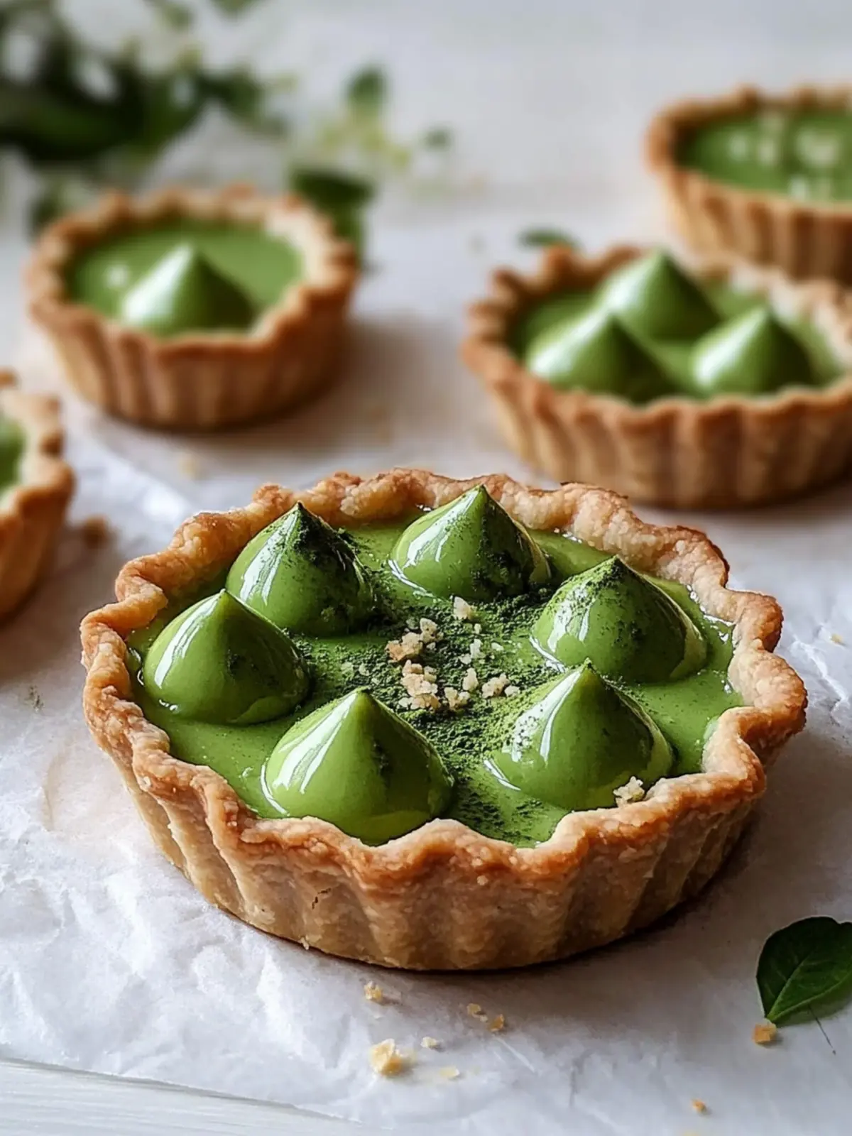 Matcha Egg Custard Tart