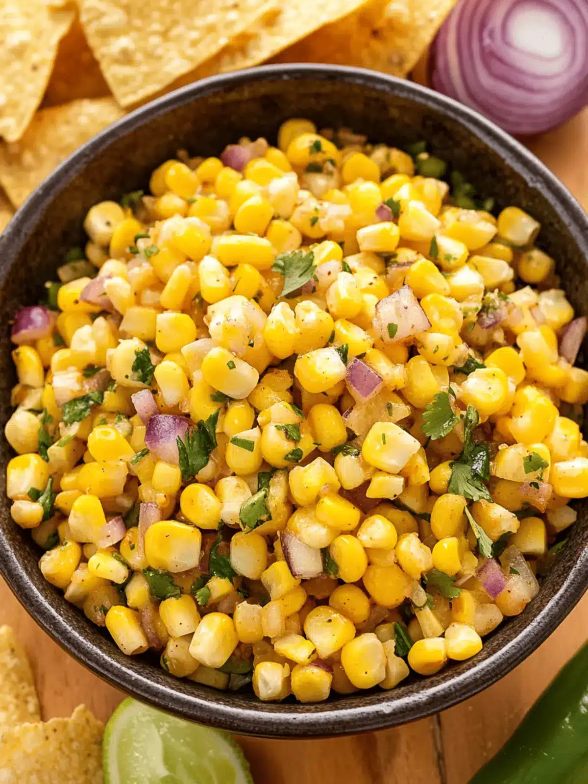Roasted Chili Corn Salsa (Chipotle Copycat)
