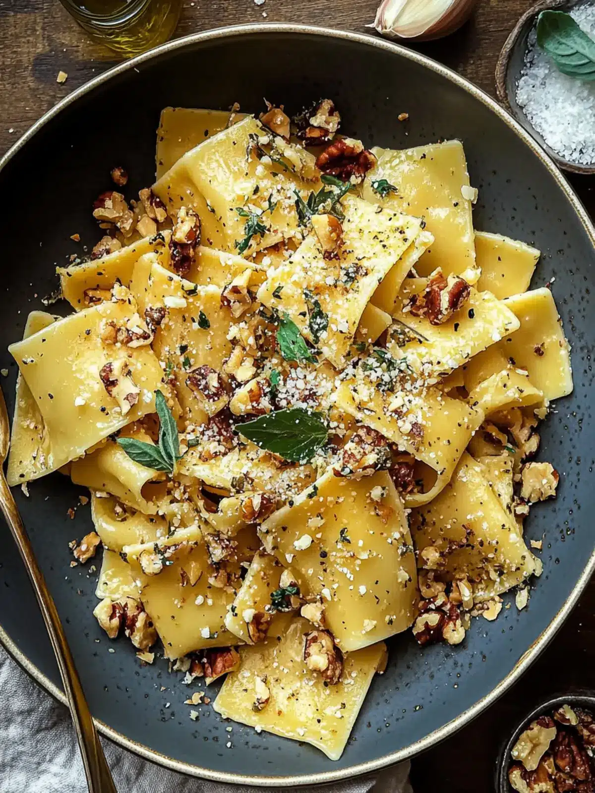 Brown Butter & Walnut Wide Pasta With Za'atar