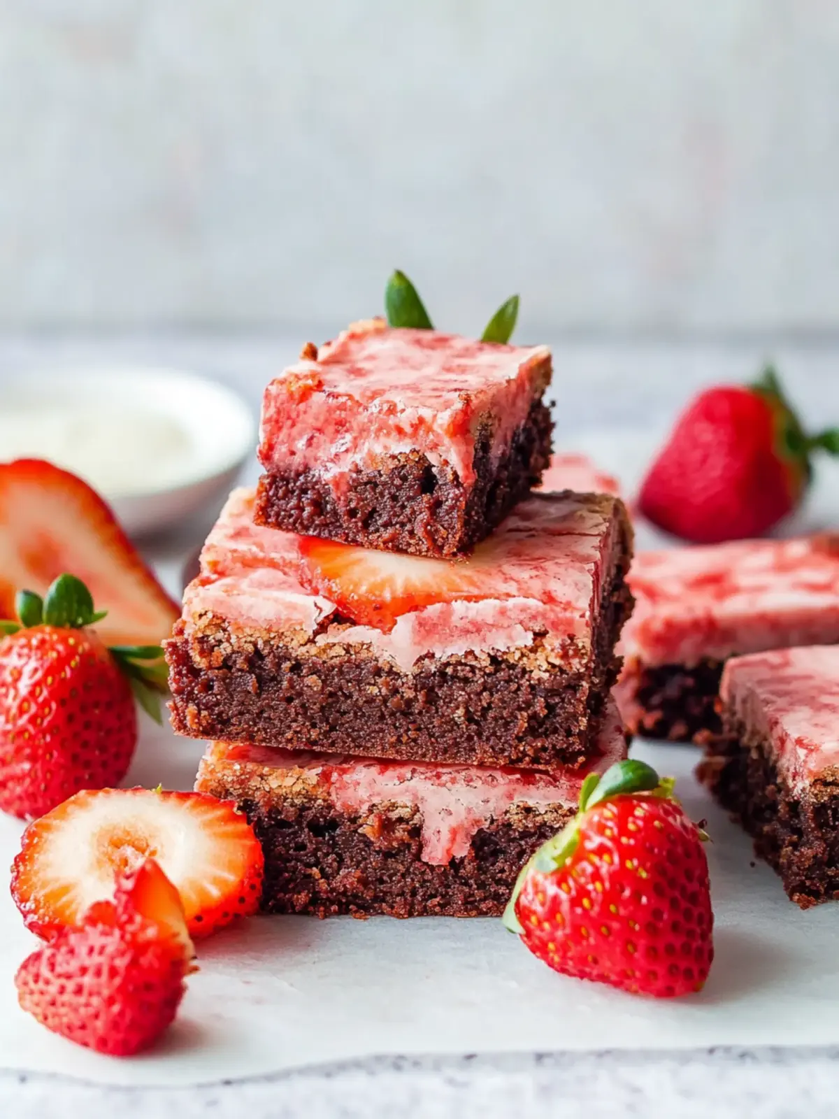 Strawberry Brownies