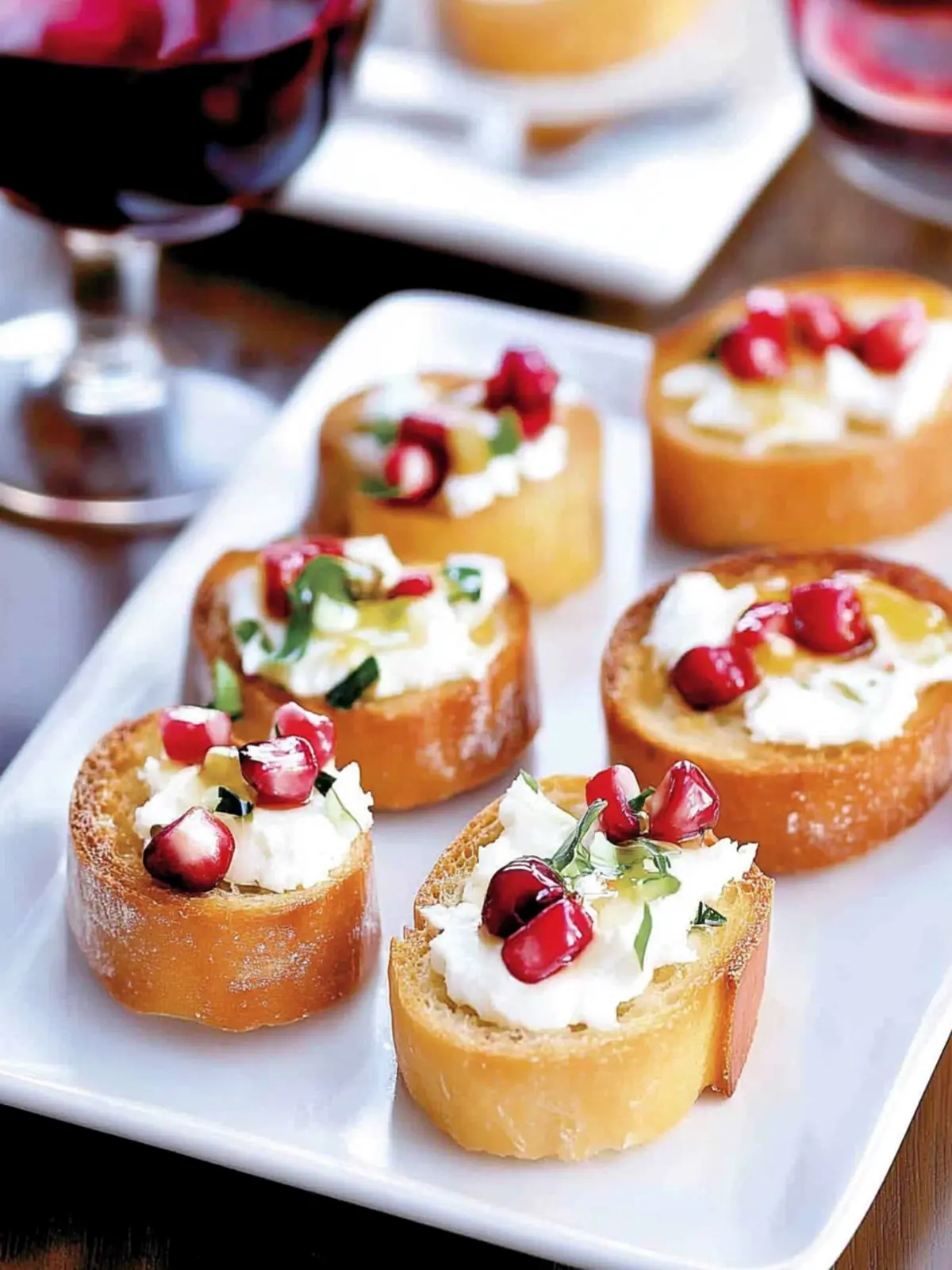 Crostini Appetizer with Goat Cheese
