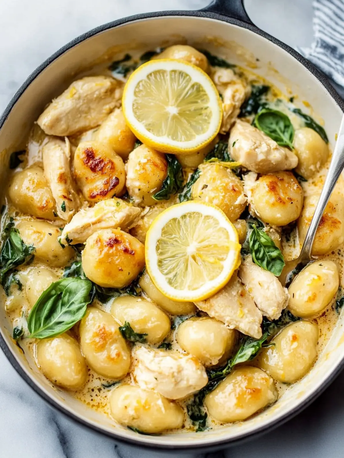 Creamy Lemon Chicken Gnocchi