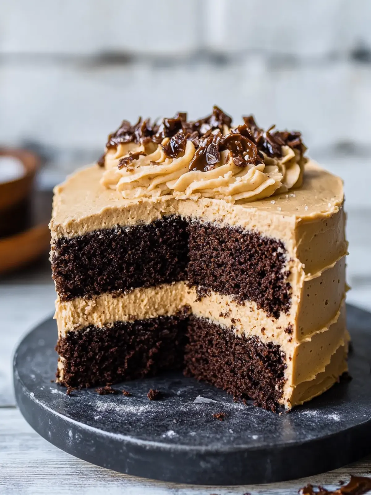 Vegan Buckeye Cake