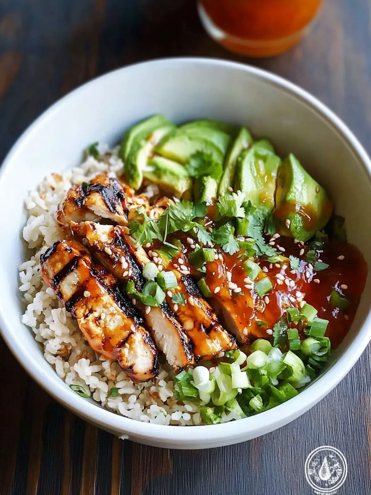 Grilled Honey Sriracha Rice Bowl