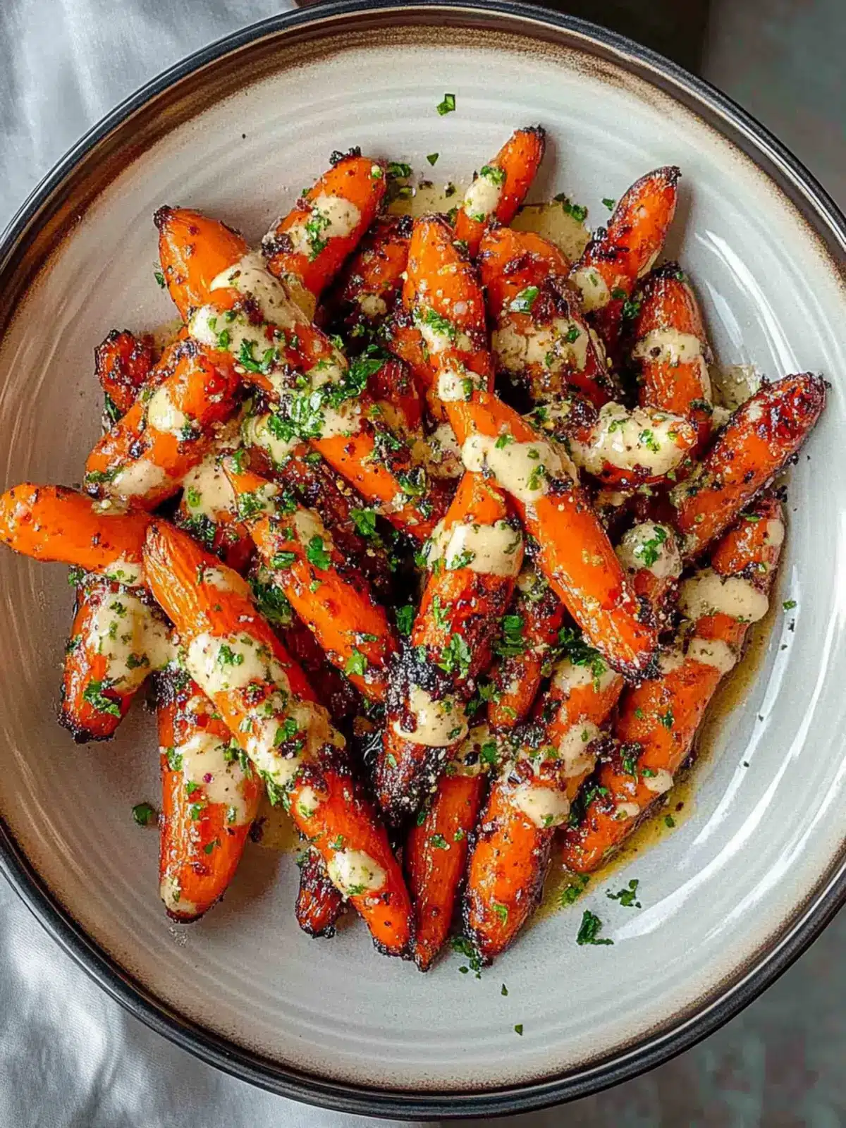 Sticky Chilli Oil Roasted Carrots