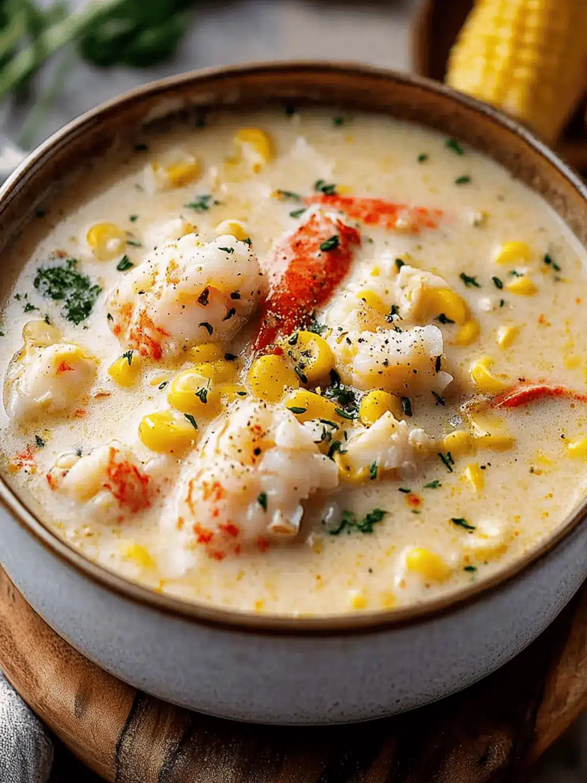 Bobby Flay's Crab & Corn Chowder